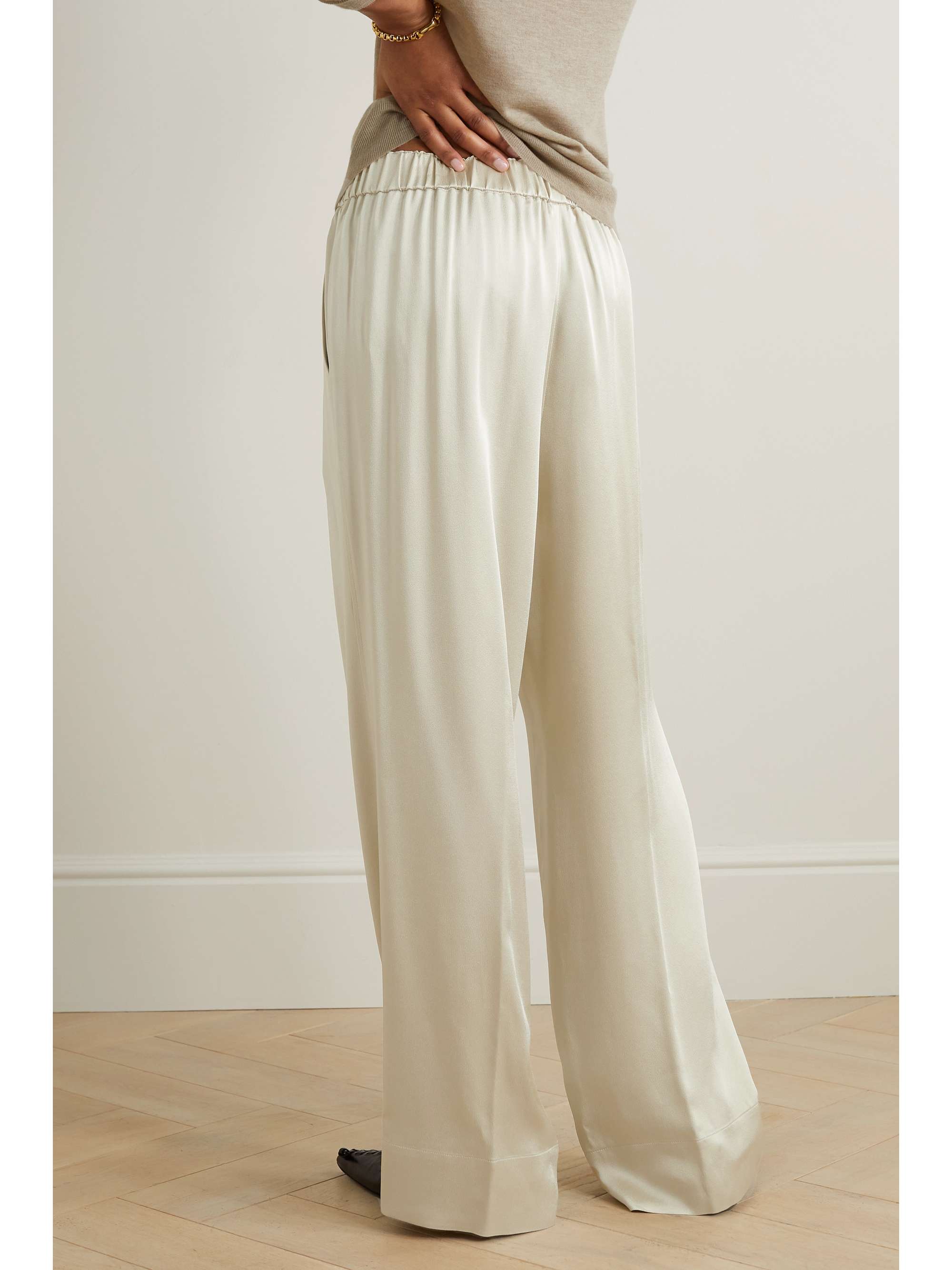 GAUCHERE Pleated ombré woven pants