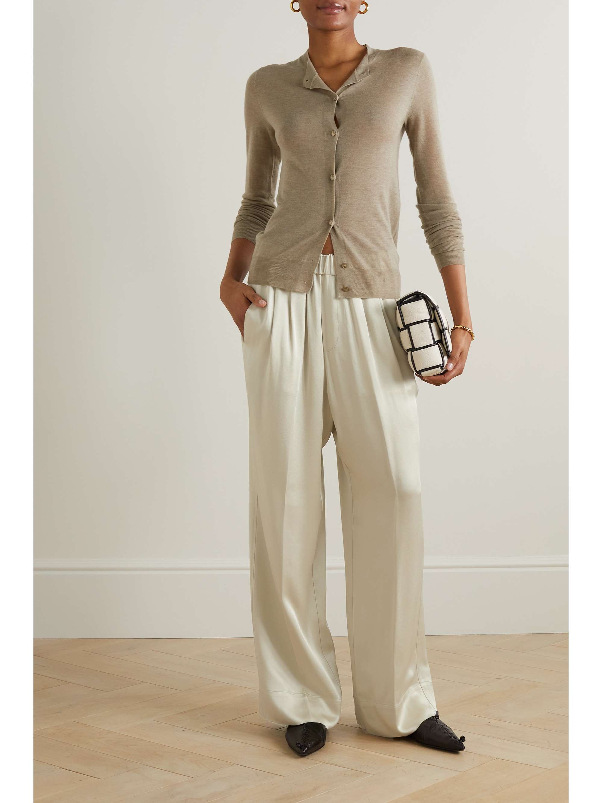 GAUCHERE Pleated ombré woven pants