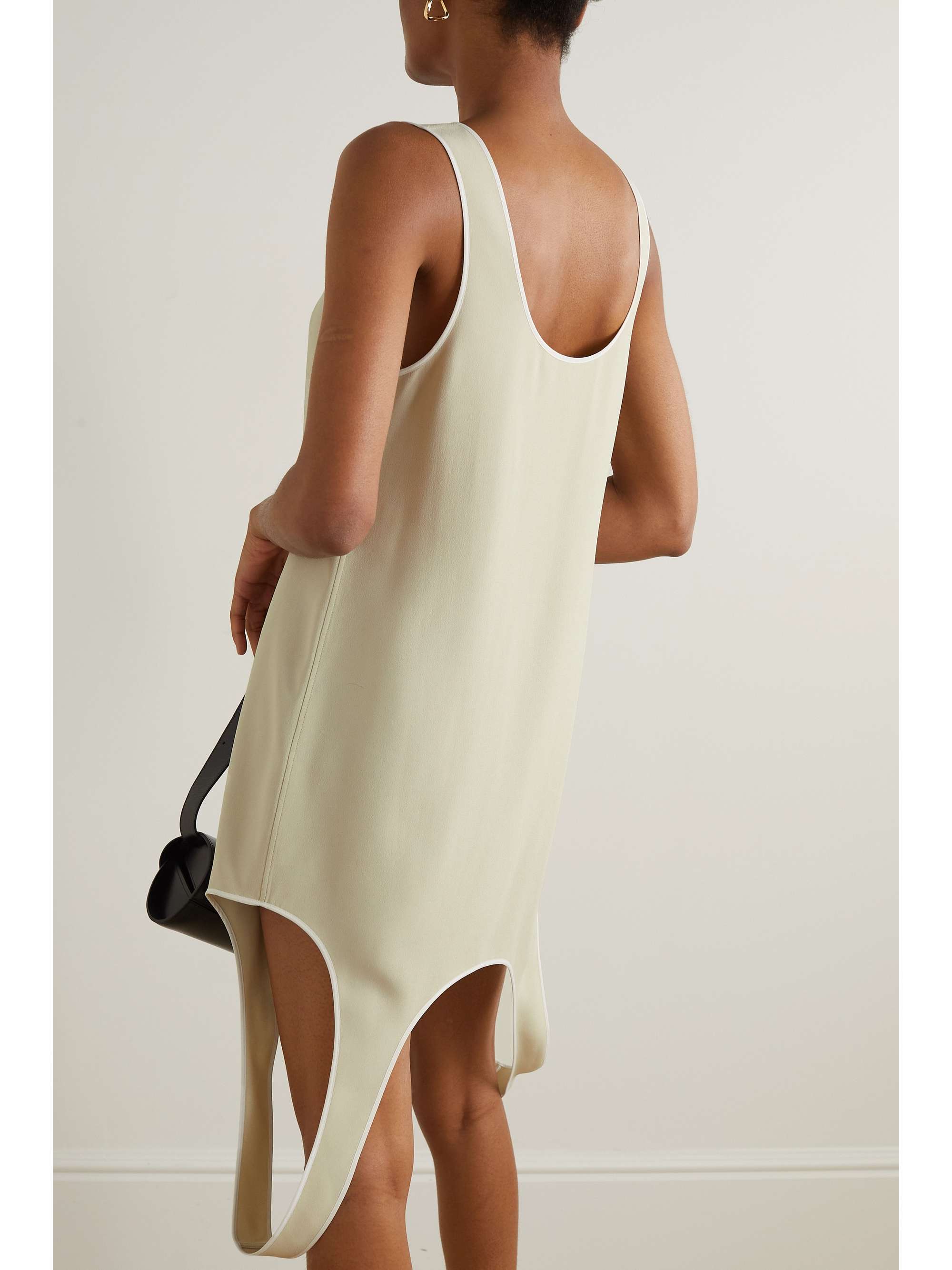 GAUCHERE Asymmetric crepe de chine dress
