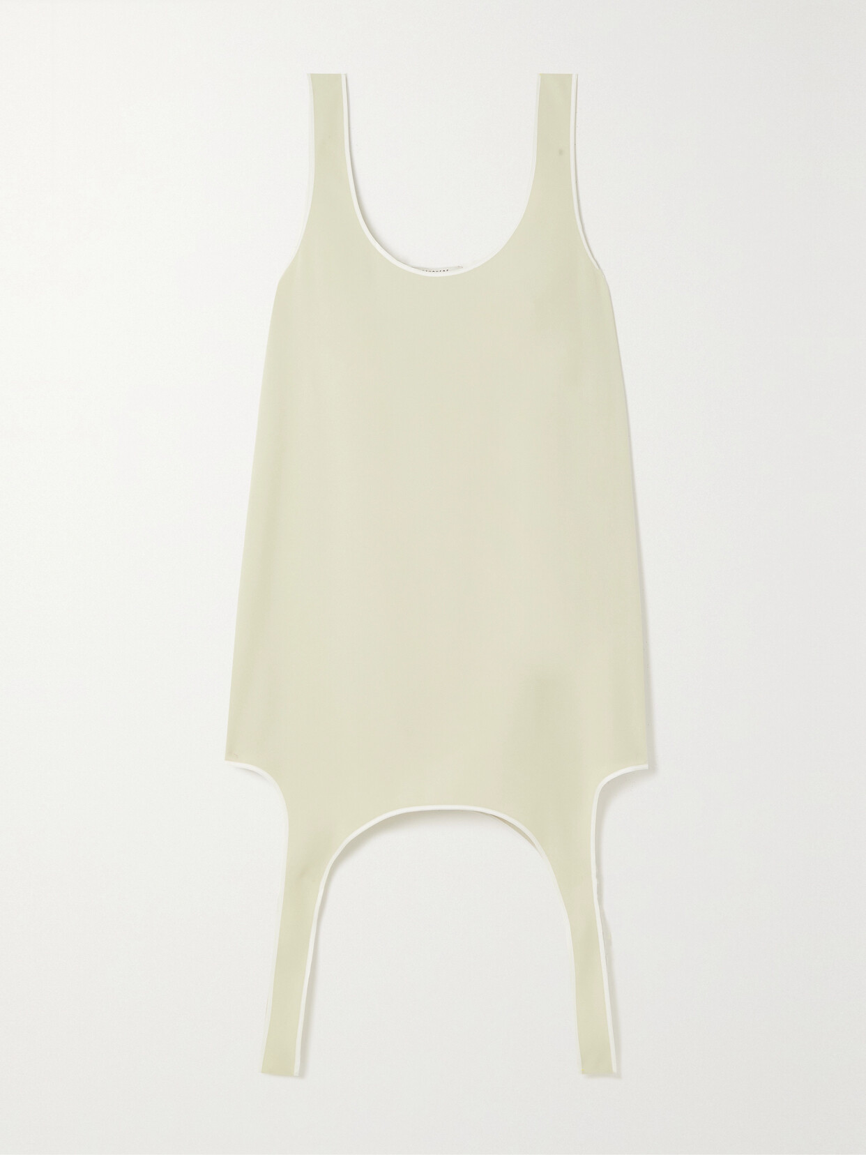 GAUCHERE - Asymmetric Crepe De Chine Dress - Off-white