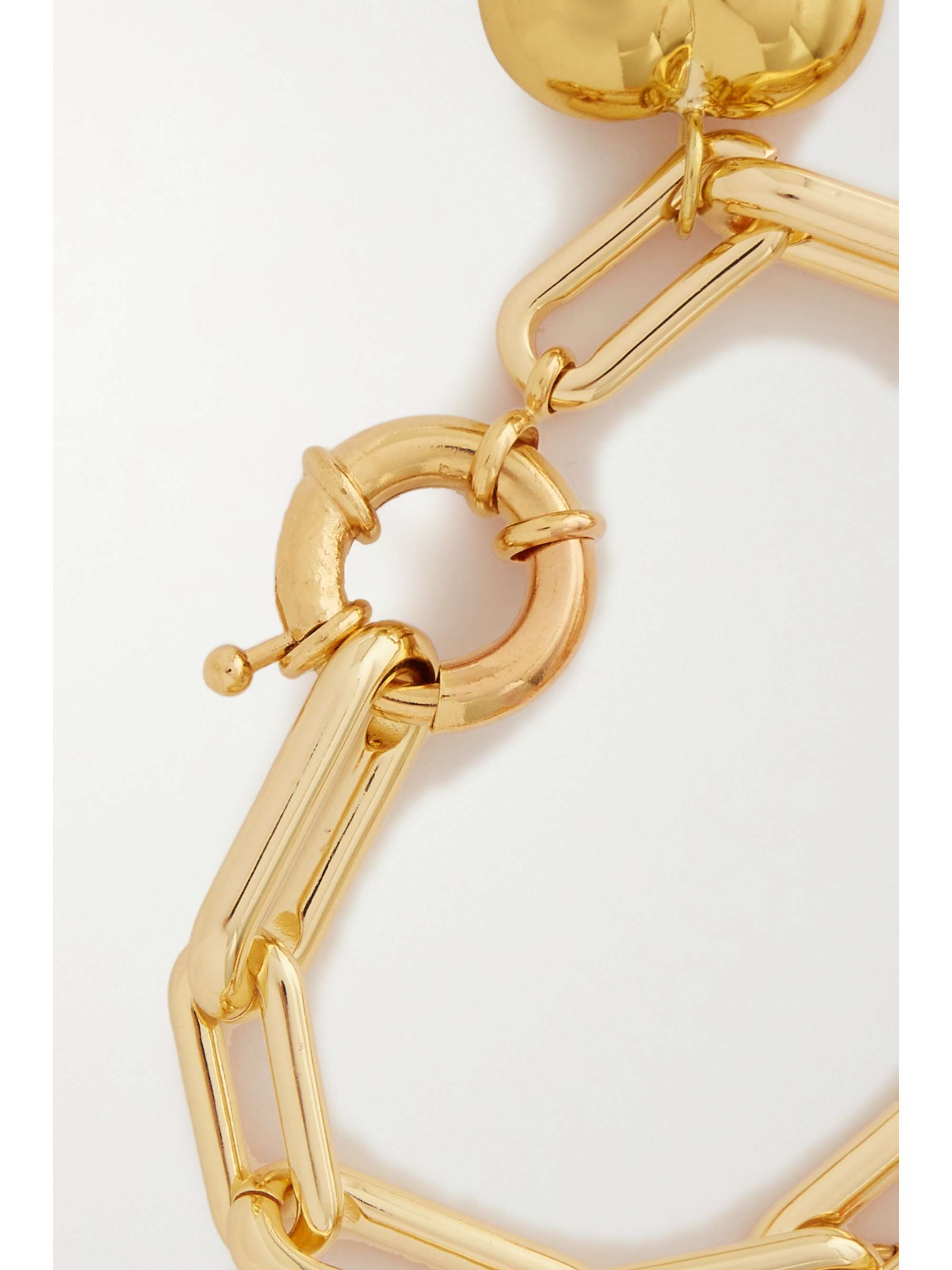 TIMELESS PEARLY Gold-plated, pearl and resin bracelet