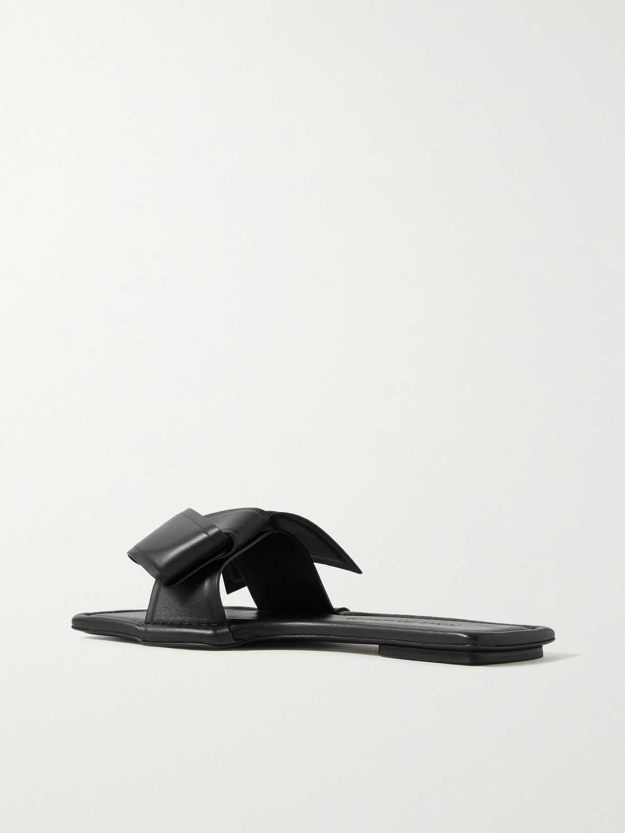 ACNE STUDIOS + NET SUSTAIN LEATHER SLIDES