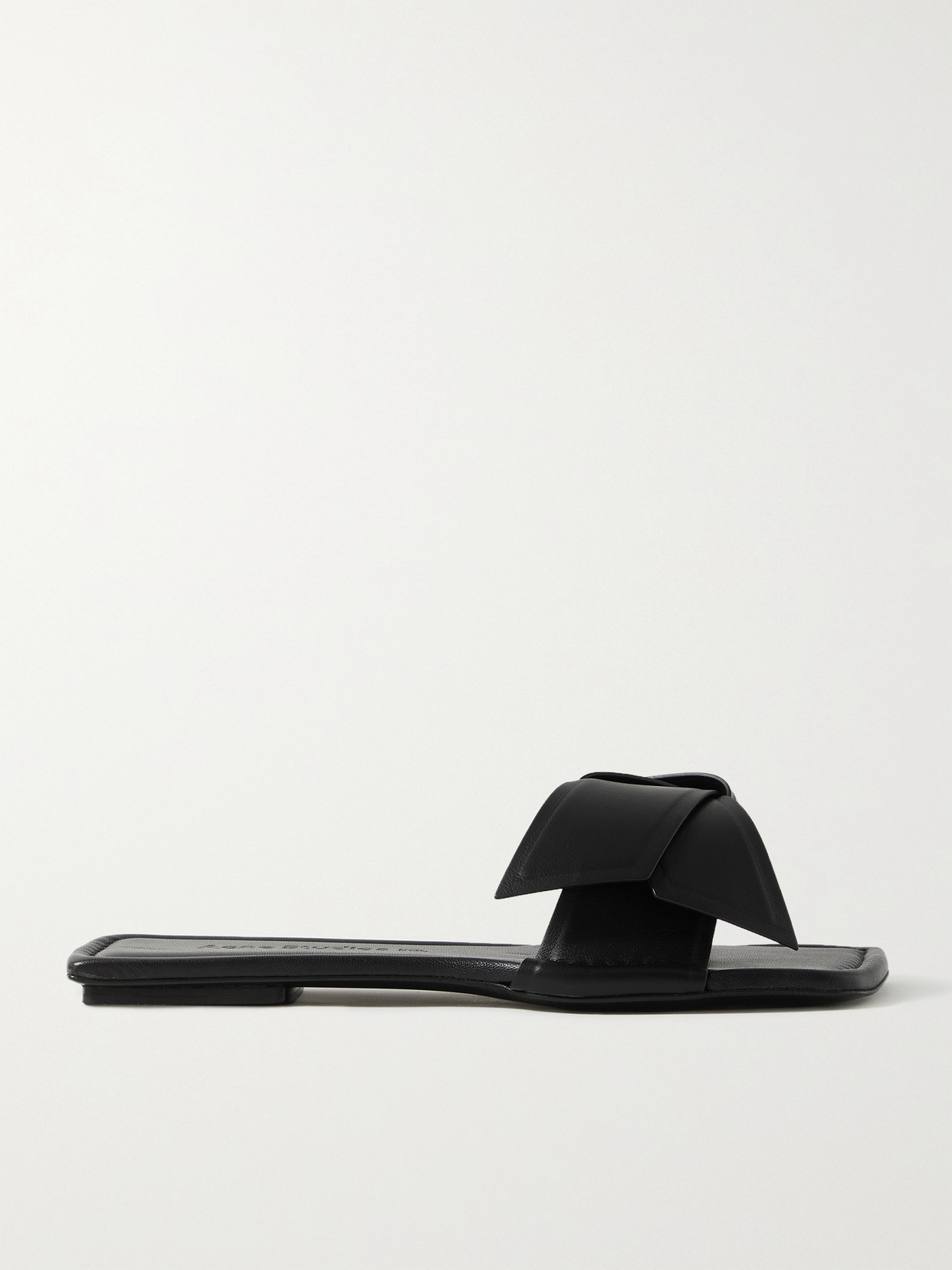 ACNE STUDIOS + NET SUSTAIN LEATHER SLIDES