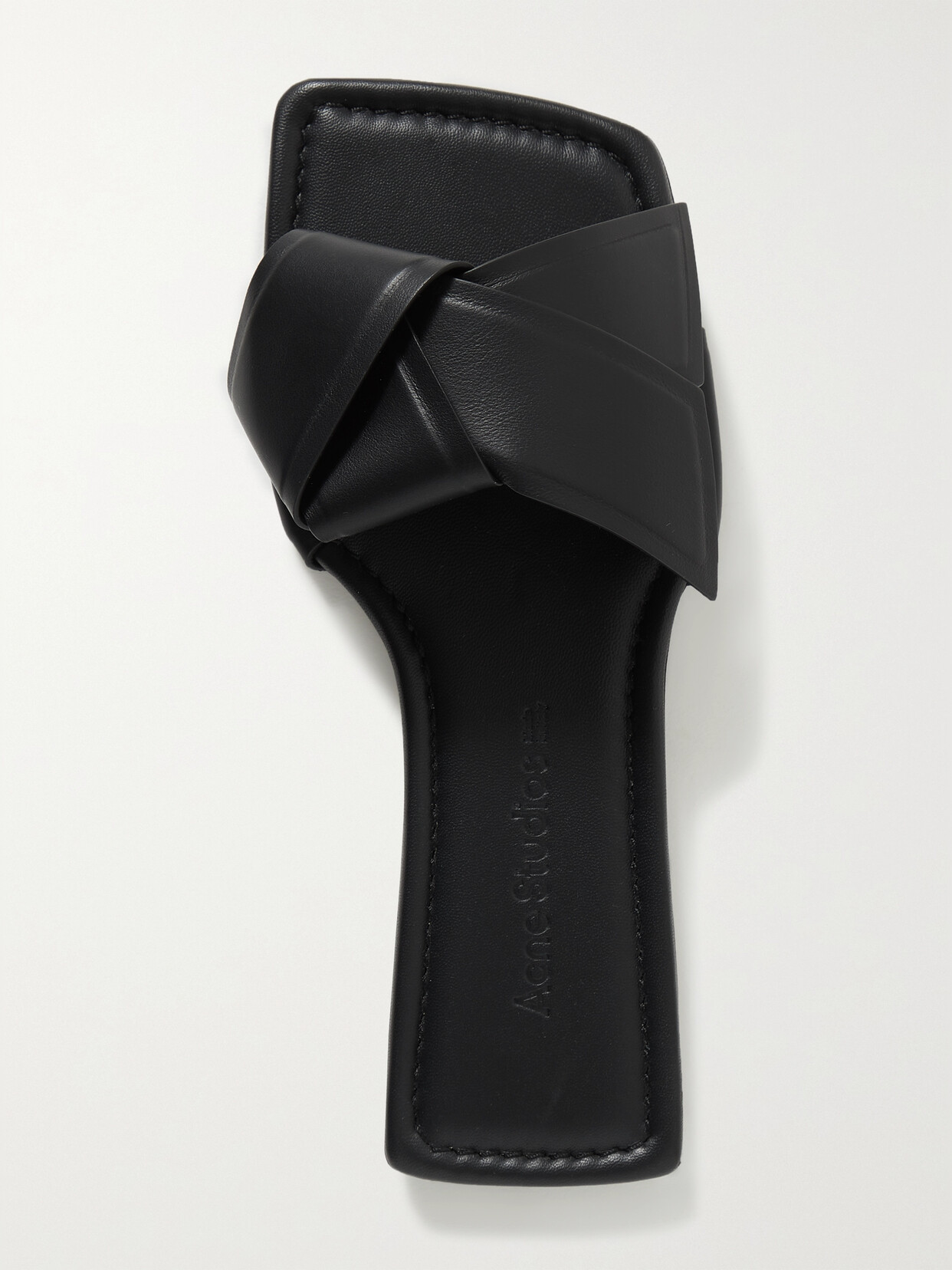Acne Studios - + Net Sustain Leather Slides - Black