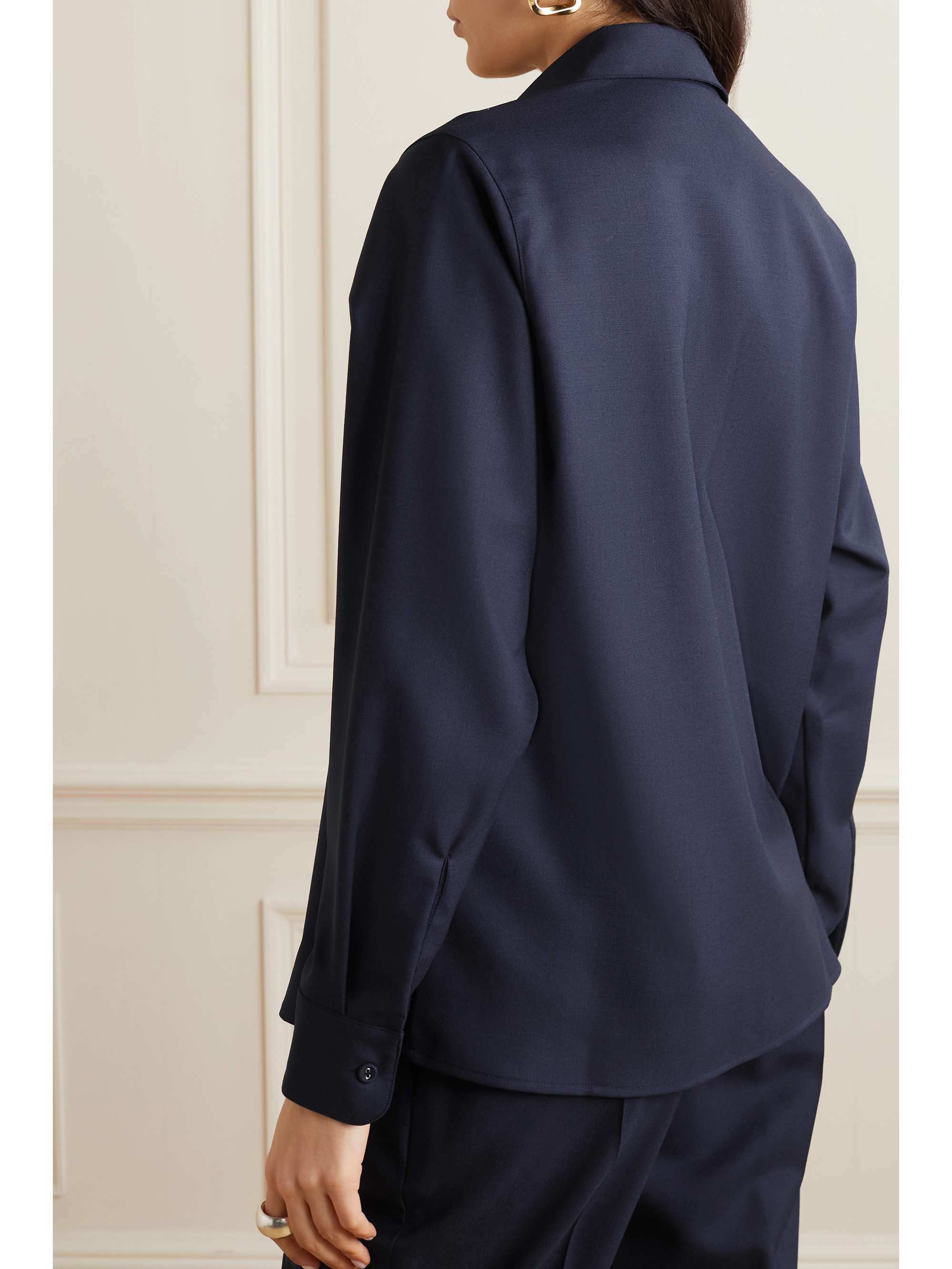 OFFICINE GÉNÉRALE Grain de poudre wool shirt