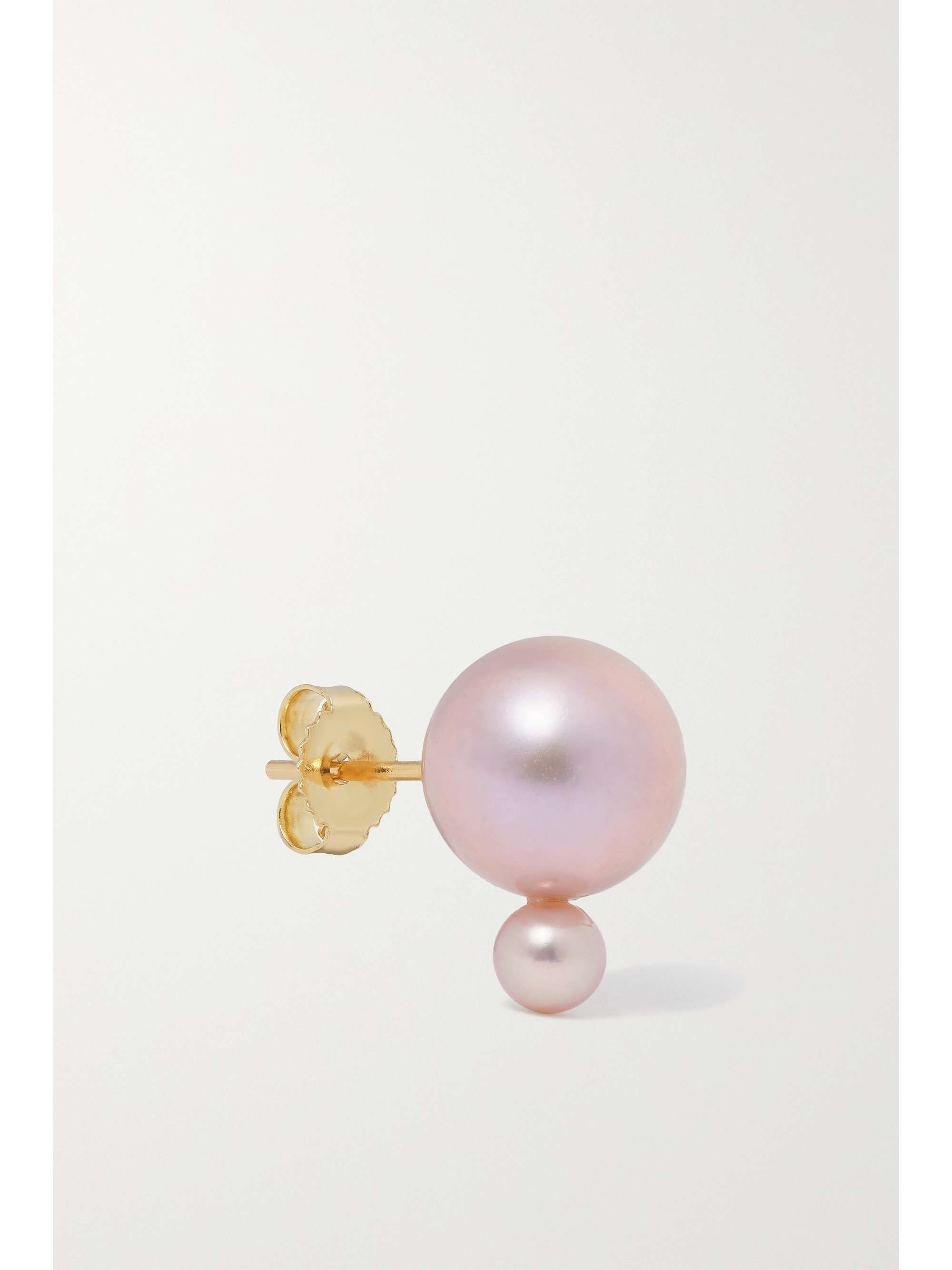 MIZUKI 14-karat gold pearl earrings