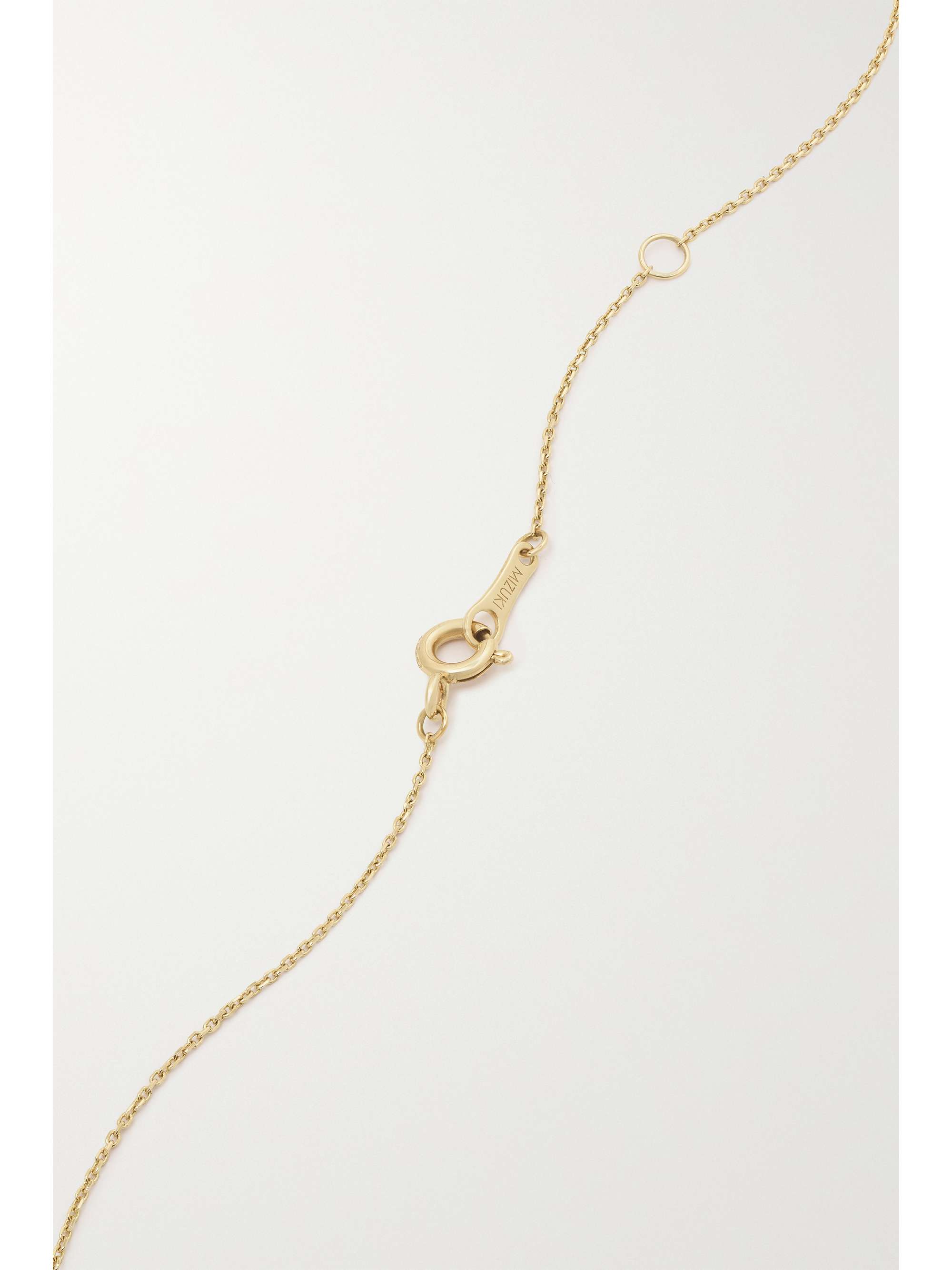 MIZUKI 14-karat gold, pearl and diamond necklace