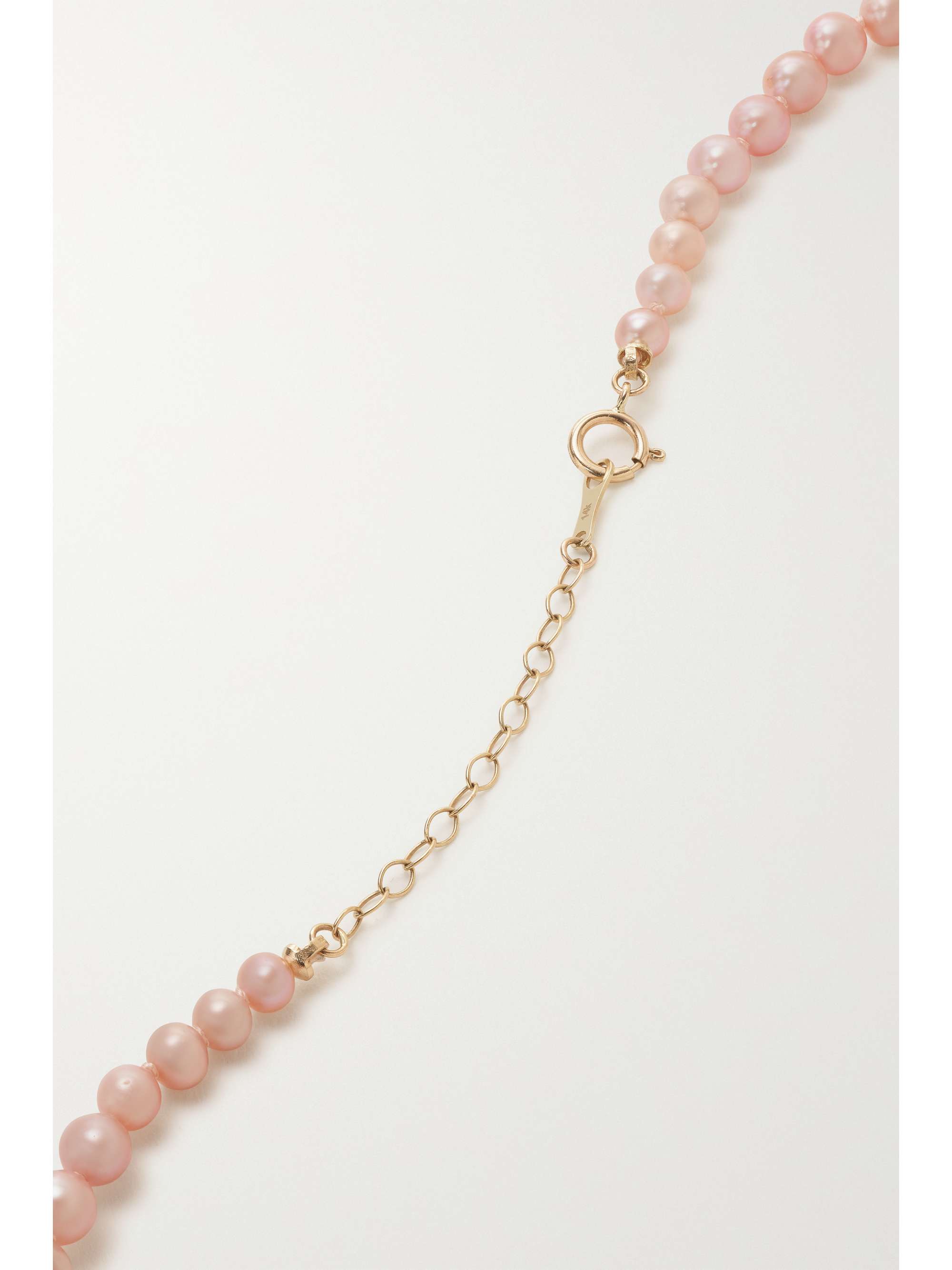 MIZUKI 14-karat gold pearl necklace