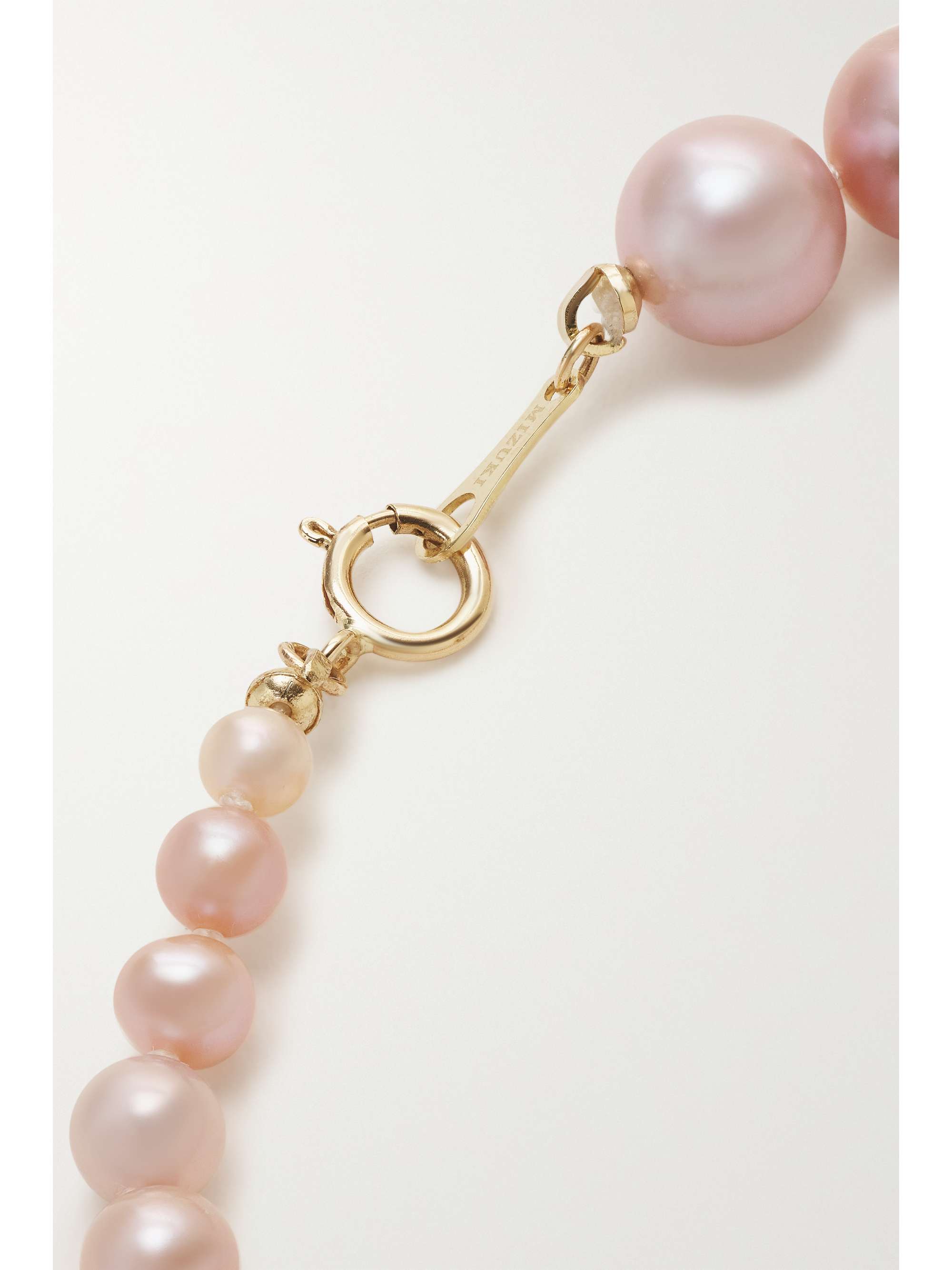 MIZUKI 14-karat gold pearl bracelet