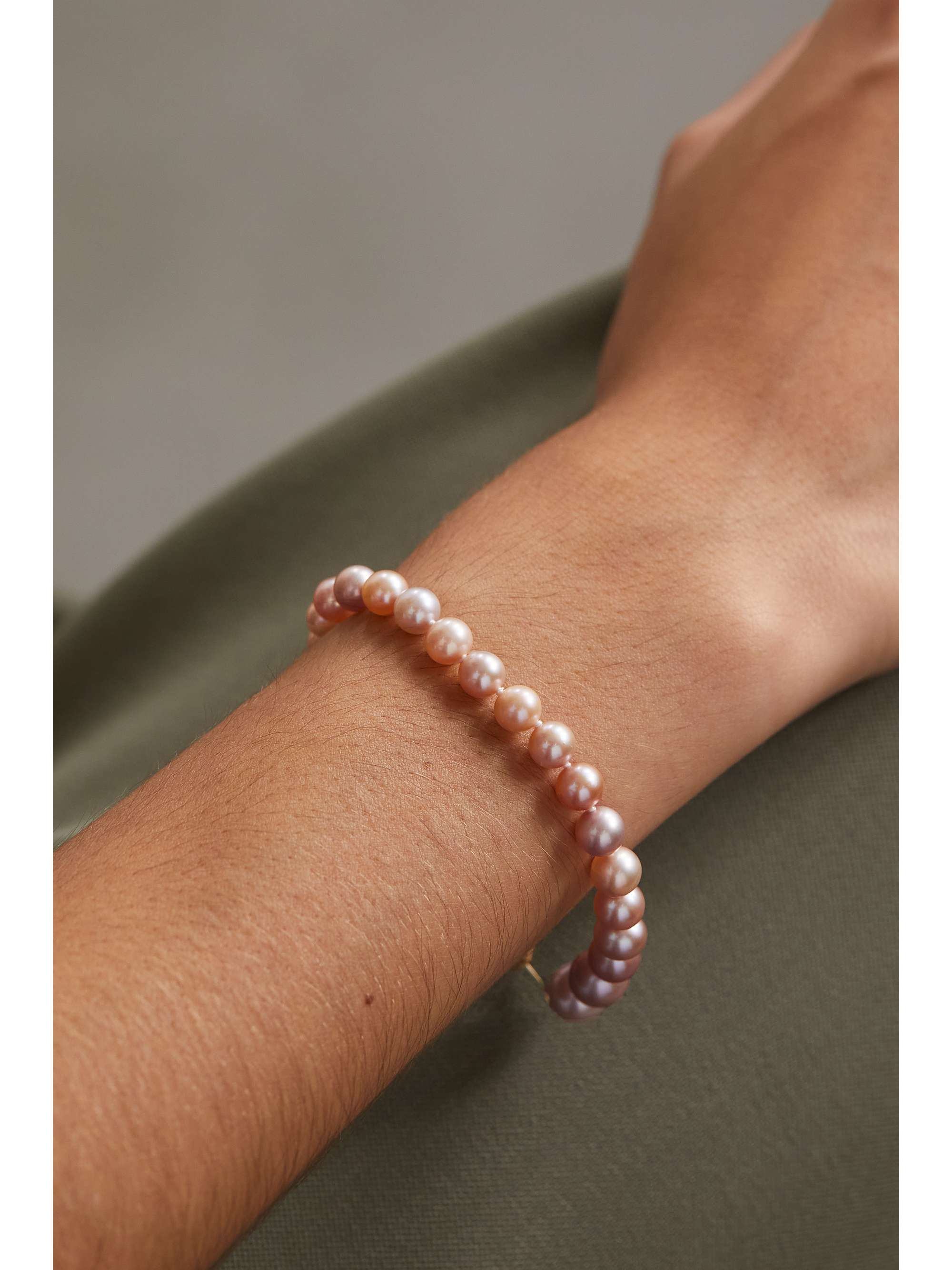 MIZUKI 14-karat gold pearl bracelet