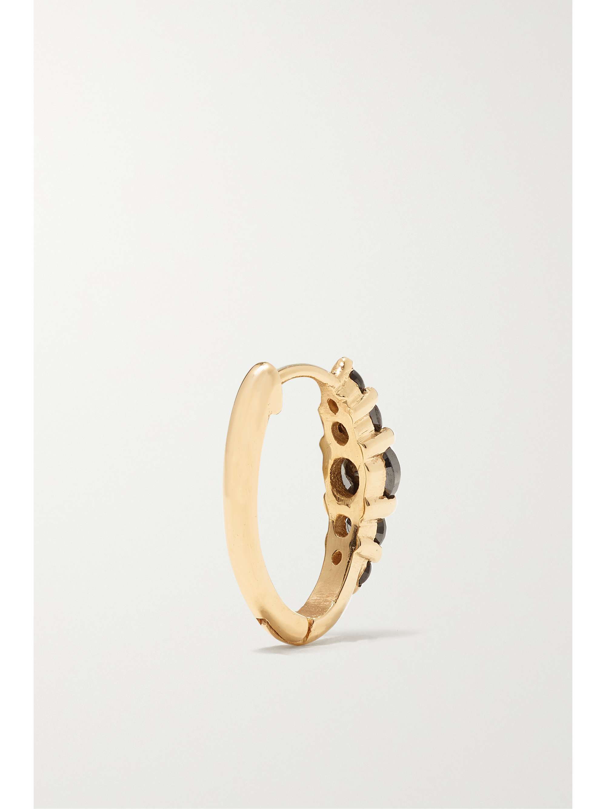 ILEANA MAKRI Rivulet medium 18-karat gold diamond hoop earrings