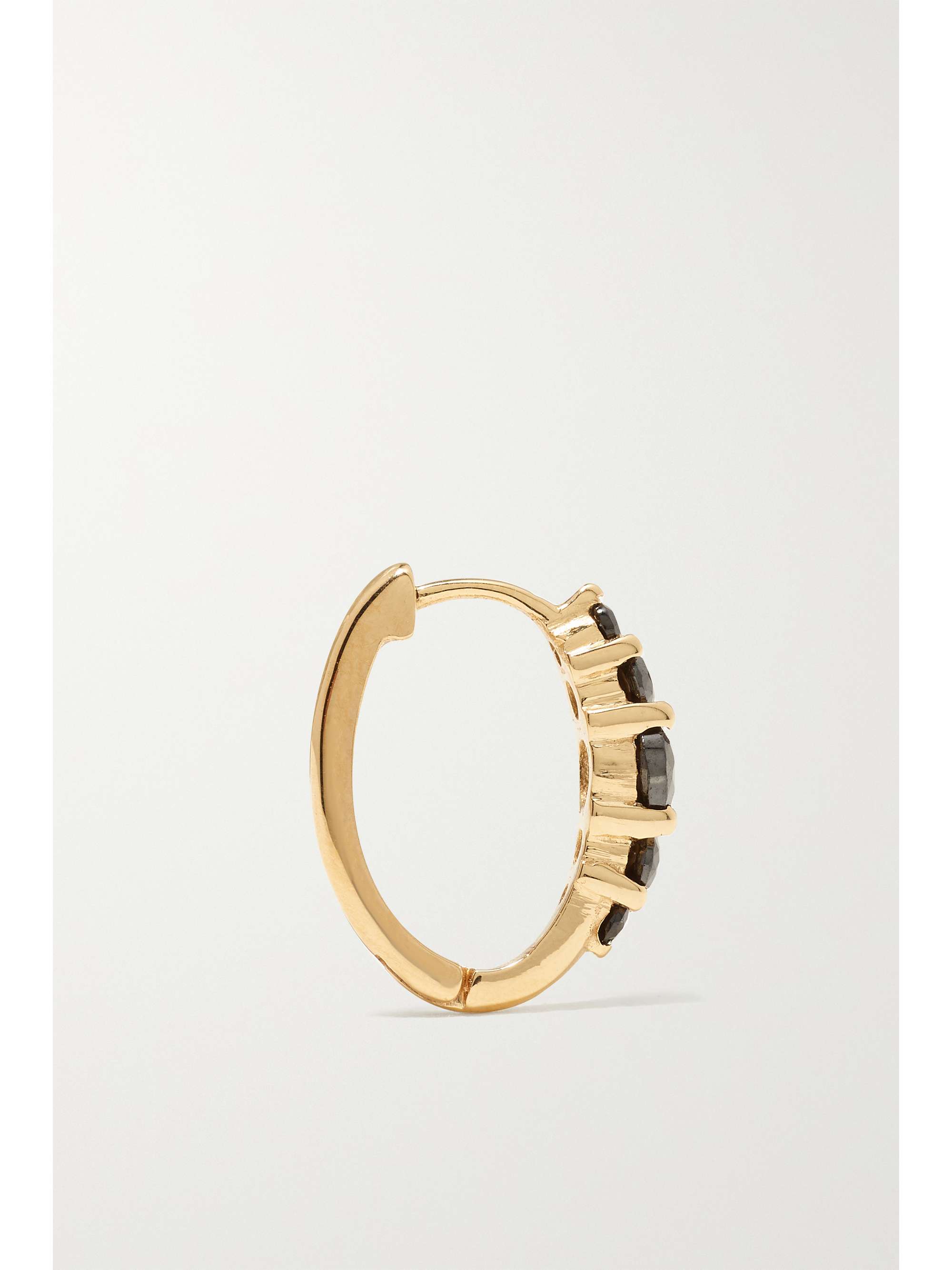 ILEANA MAKRI Rivulet medium 18-karat gold diamond hoop earrings