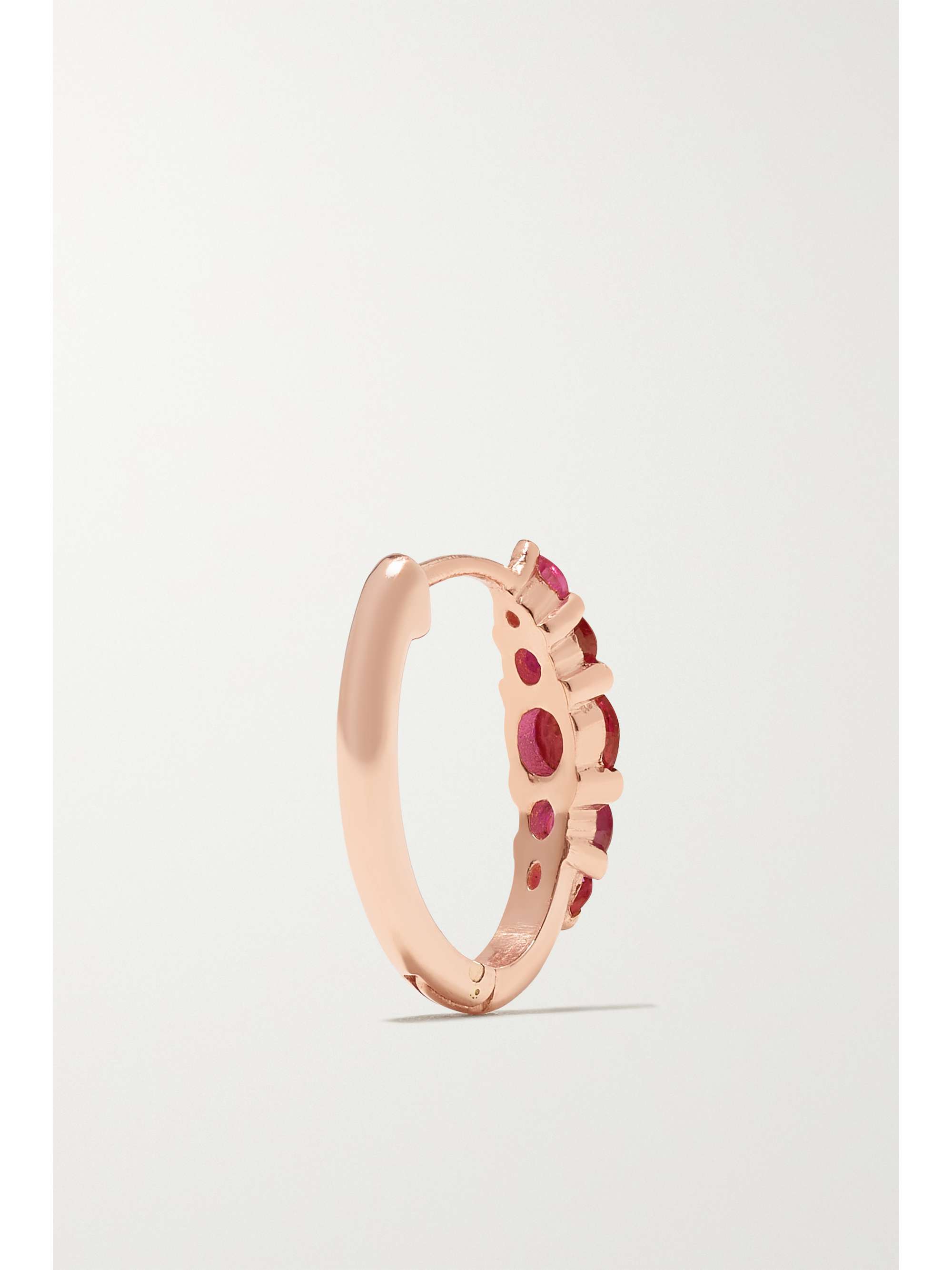 ILEANA MAKRI Rivulet medium 18-karat gold diamond hoop earrings
