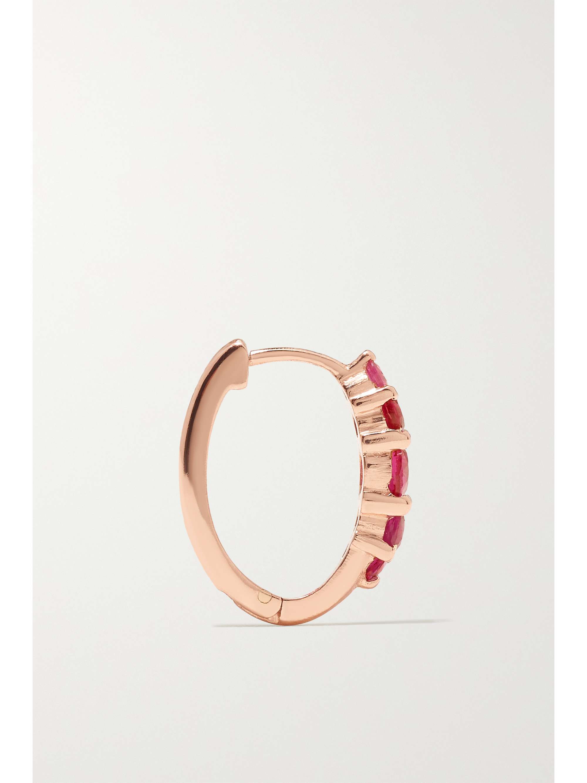 ILEANA MAKRI Rivulet medium 18-karat gold diamond hoop earrings