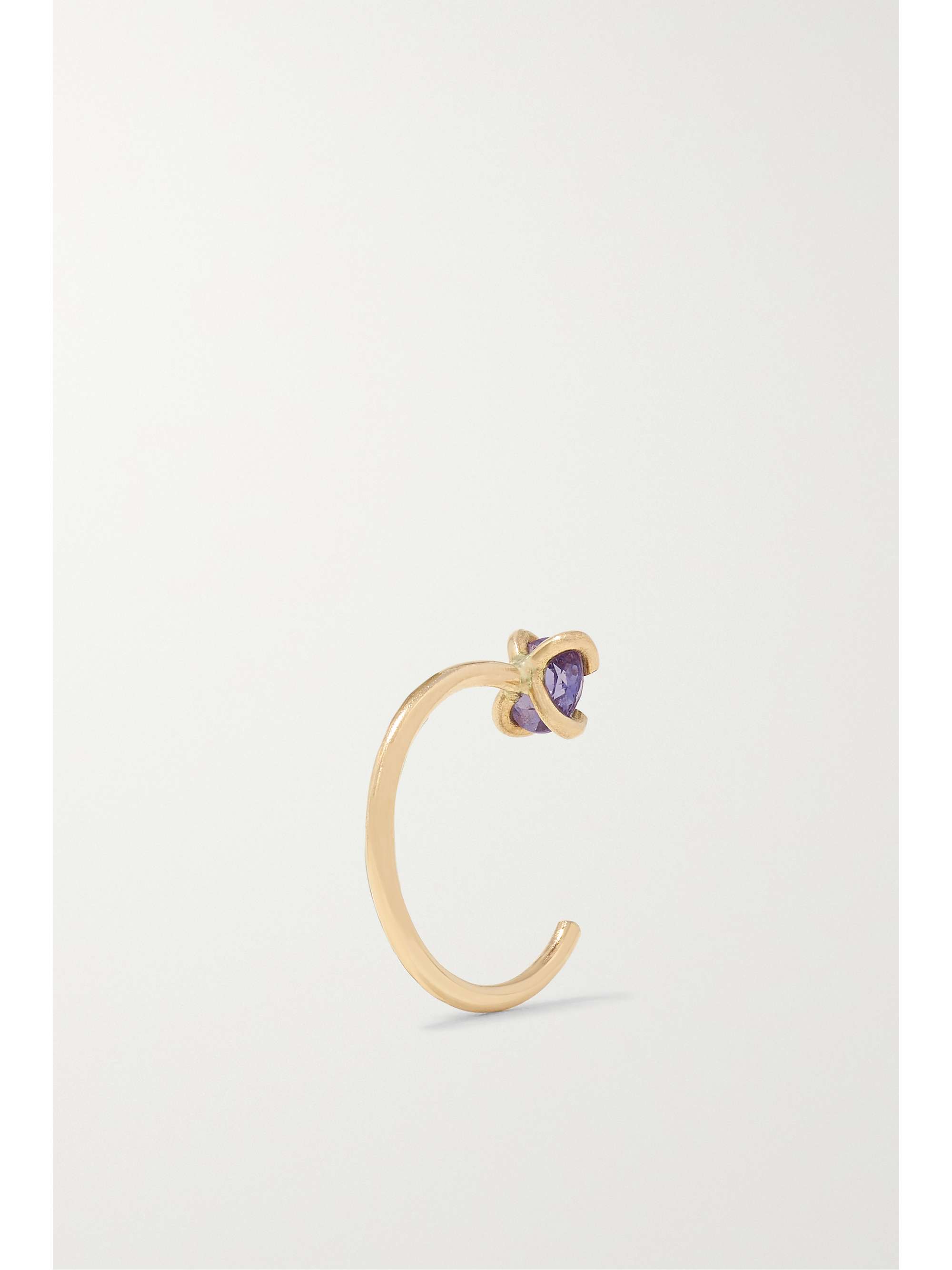 MELISSA JOY MANNING 14-karat recycled gold iolite earrings