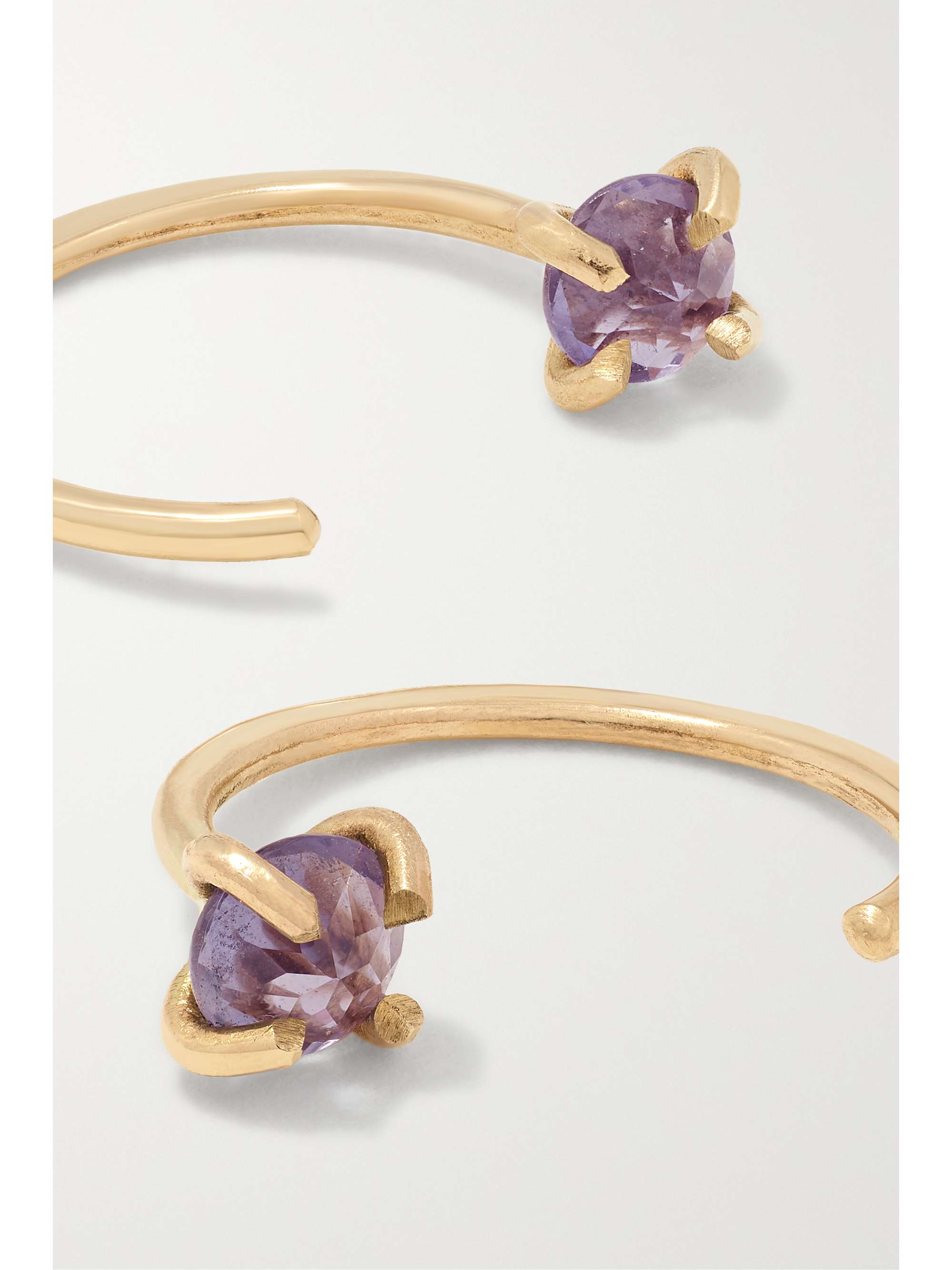 MELISSA JOY MANNING 14-karat recycled gold iolite earrings