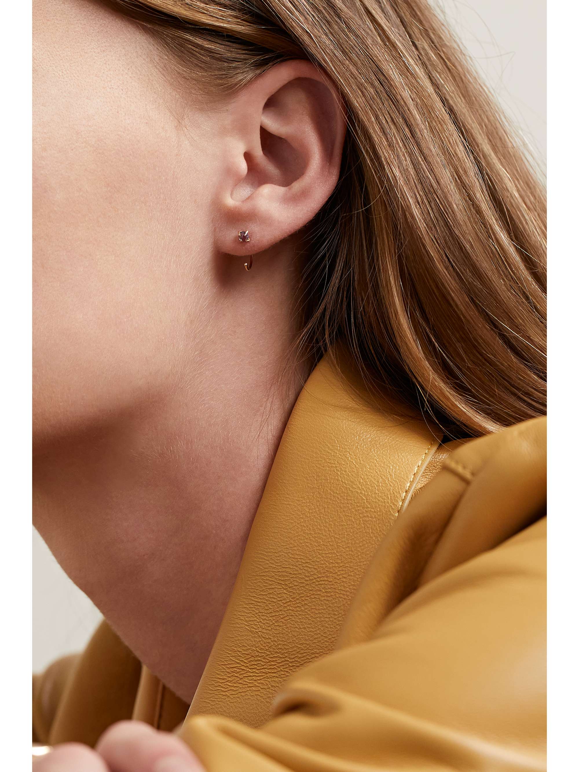 Recycled gold earrings clearance