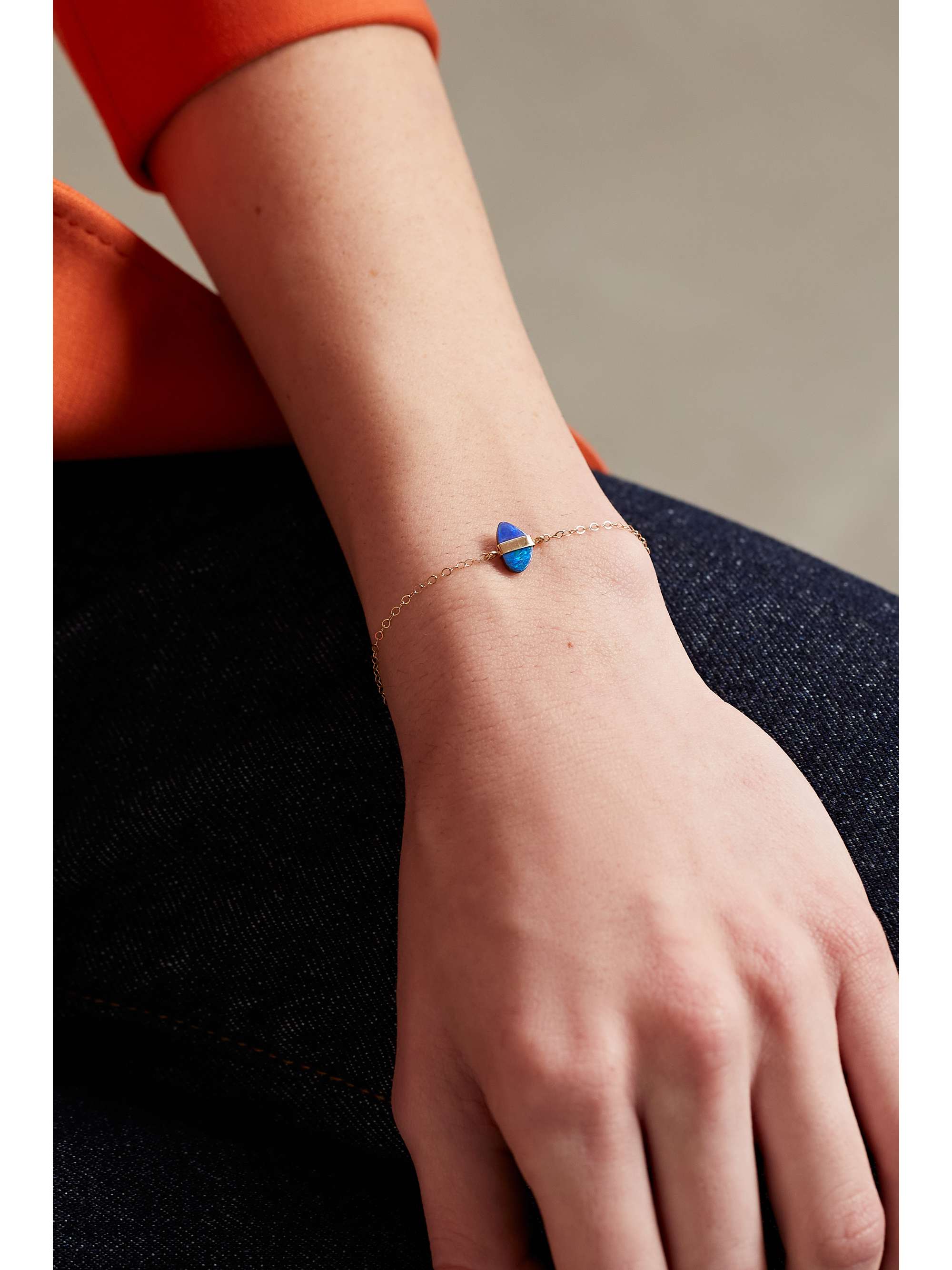 MELISSA JOY MANNING 14-karat recycled gold opal bracelet