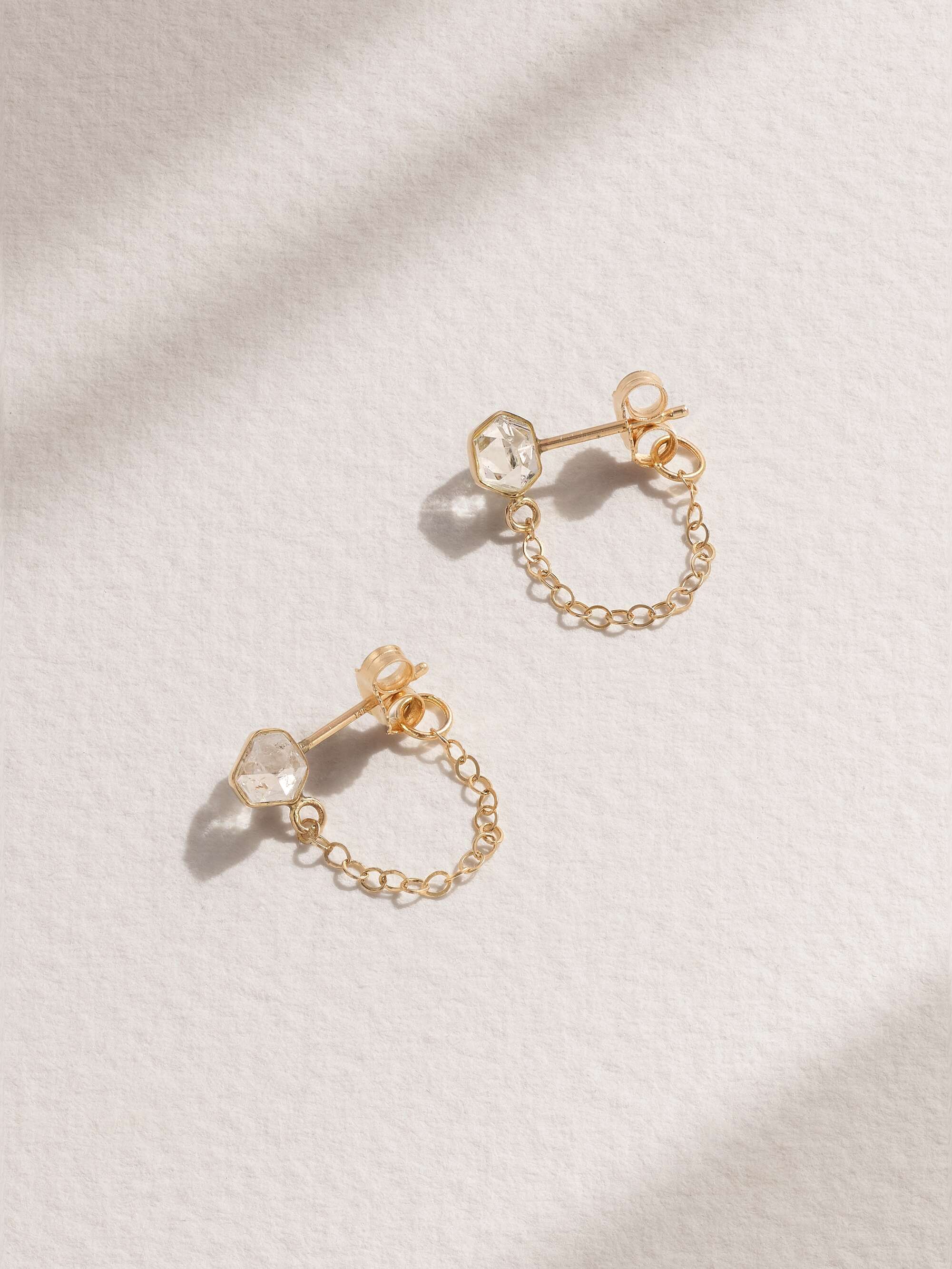 Lido Dot Earrings in Scratched Gold Lido Dot Earrings in Scratched Gold