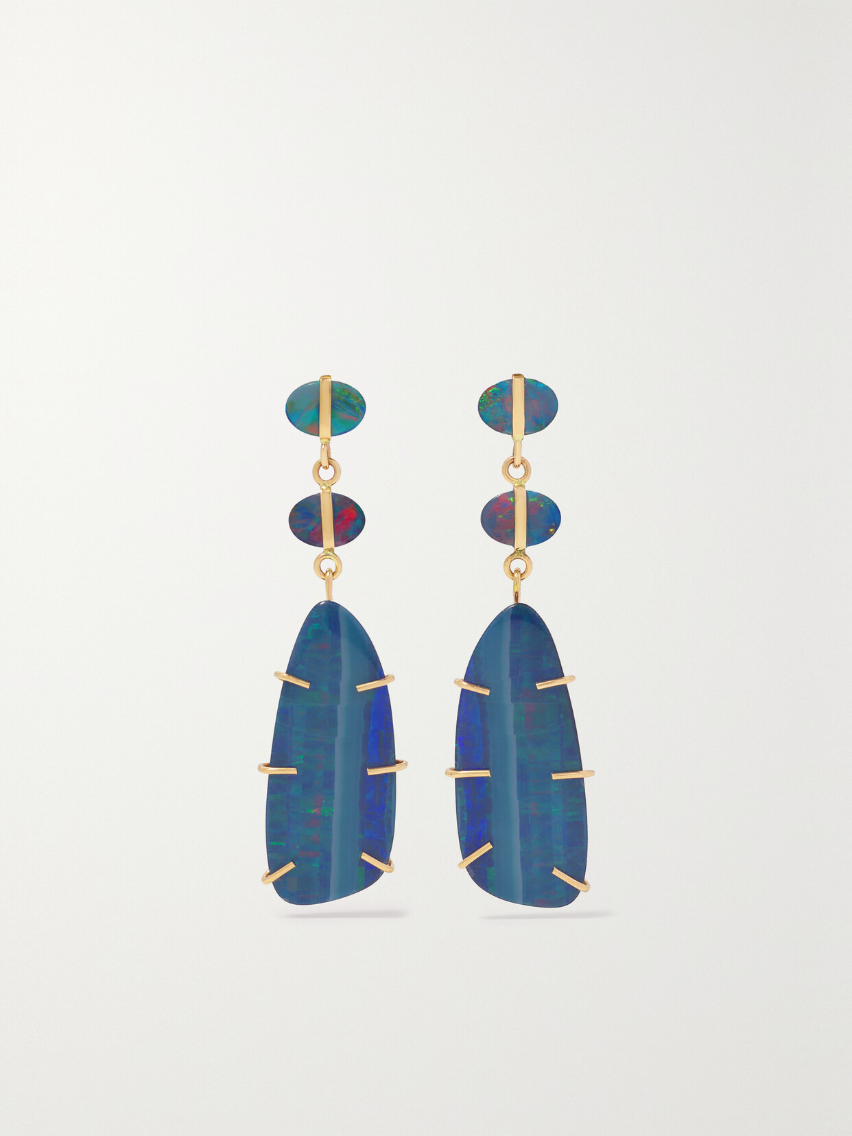 Melissa Joy Manning 14-karat Gold Opal Earrings - One size