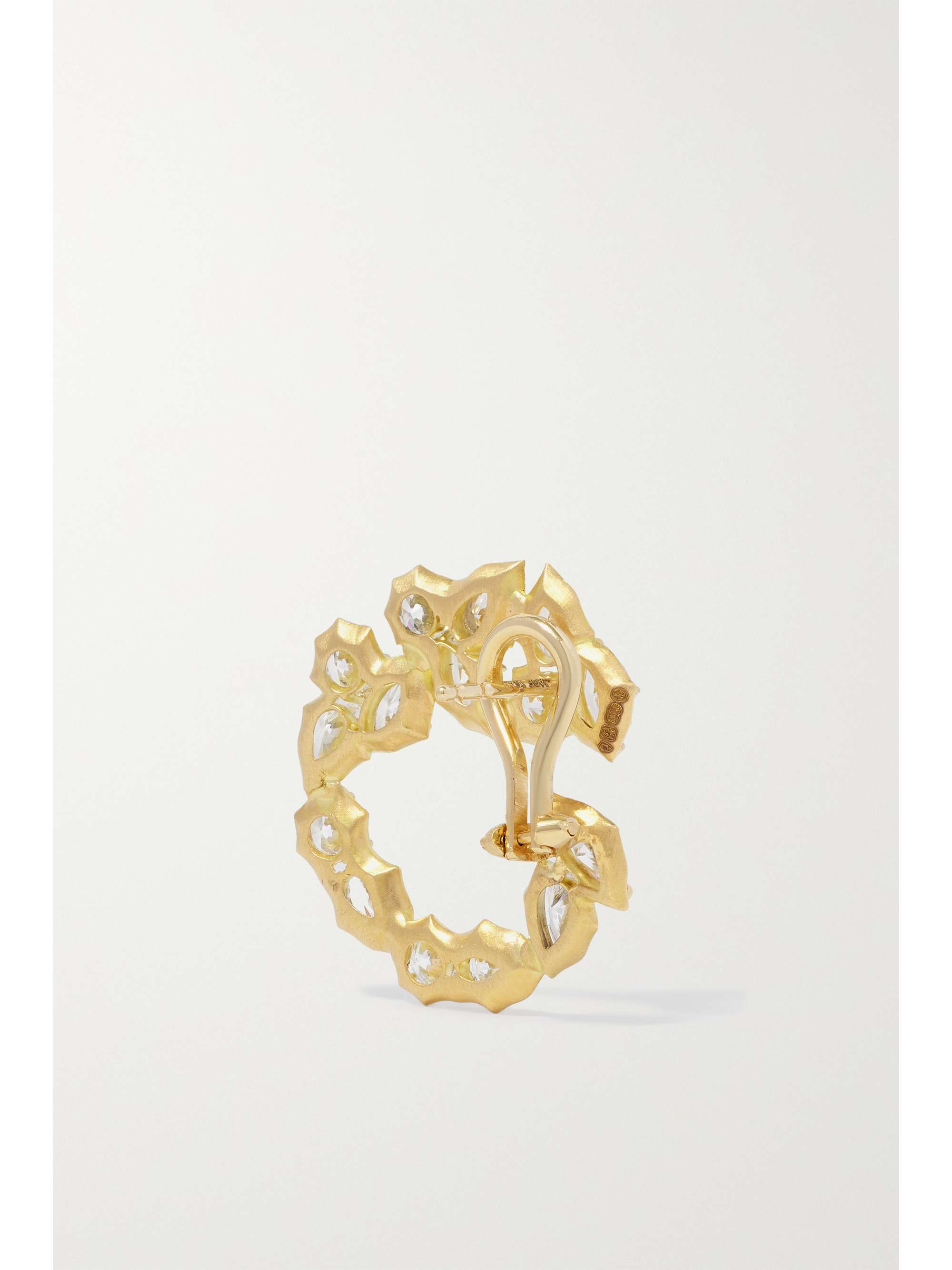 JADE TRAU Poppy Ohrringe aus 18 Karat Gold mit Diamanten