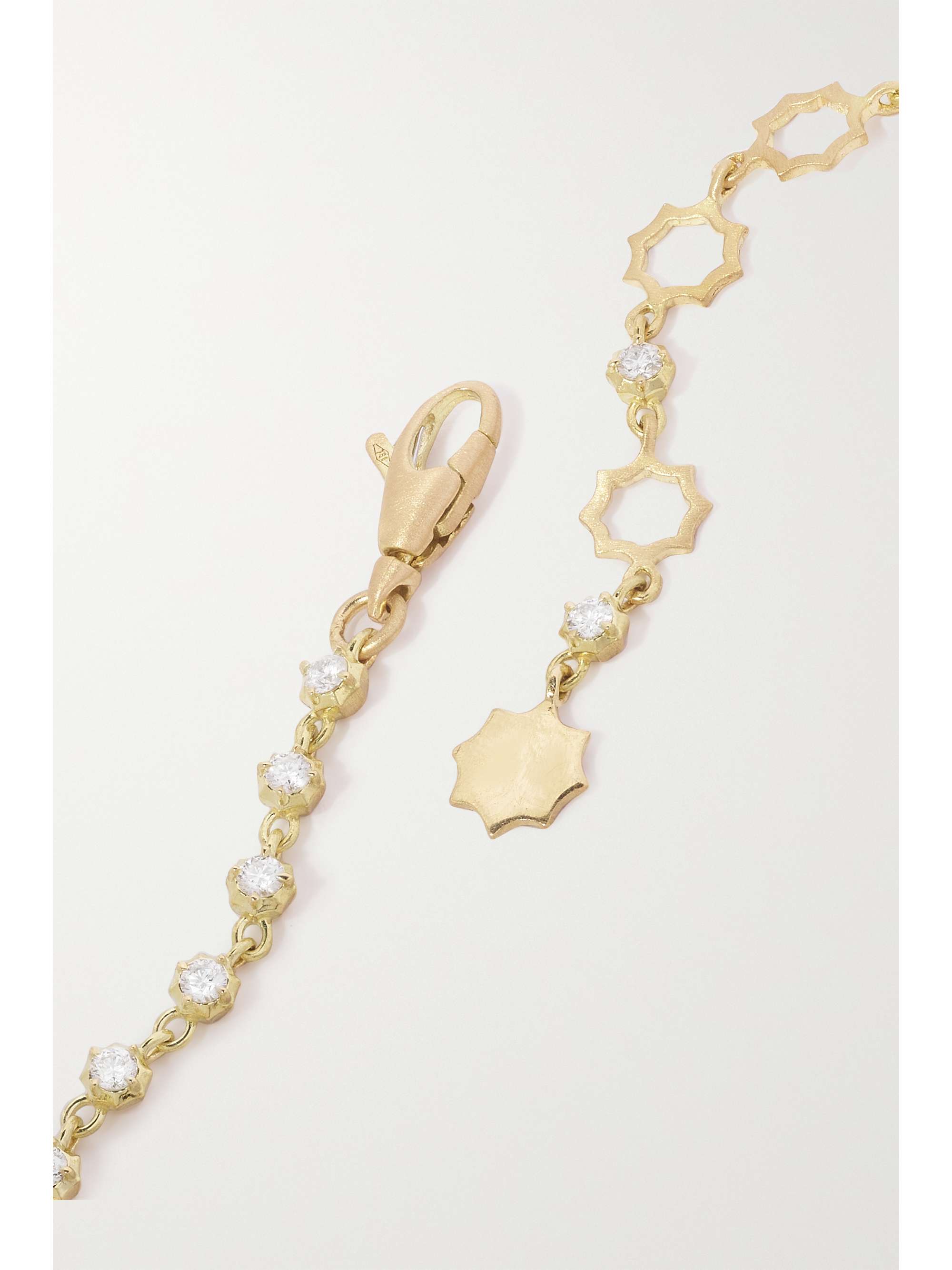 JADE TRAU Small Sophisticate Line Armband aus 18 Karat Gold mit Diamanten