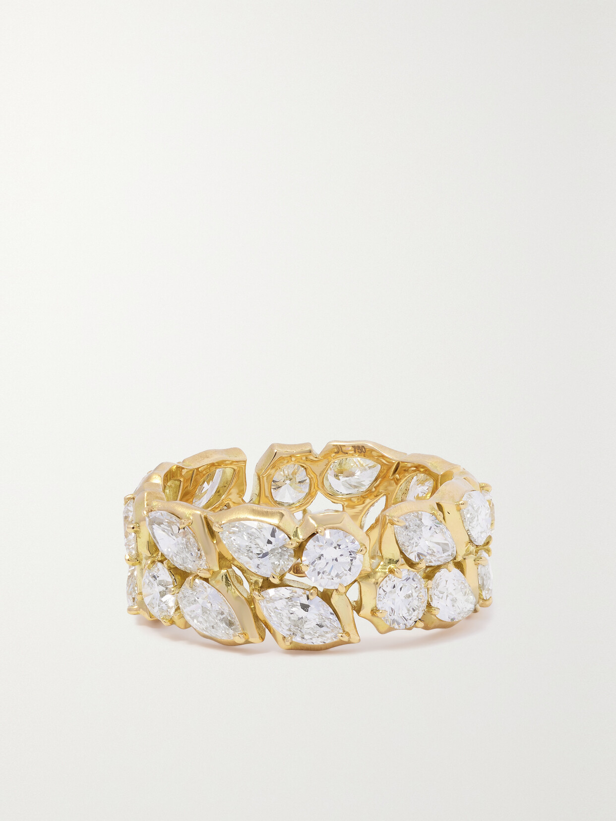 Jade Trau - Poppy 18-karat Gold Diamond Eternity Ring - 7