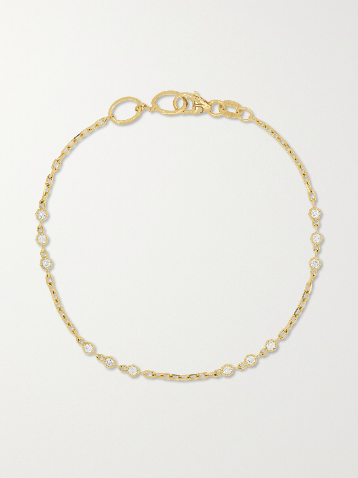 Jade Trau - Sophisticate Station 18-karat Gold Diamond Bracelet - one size