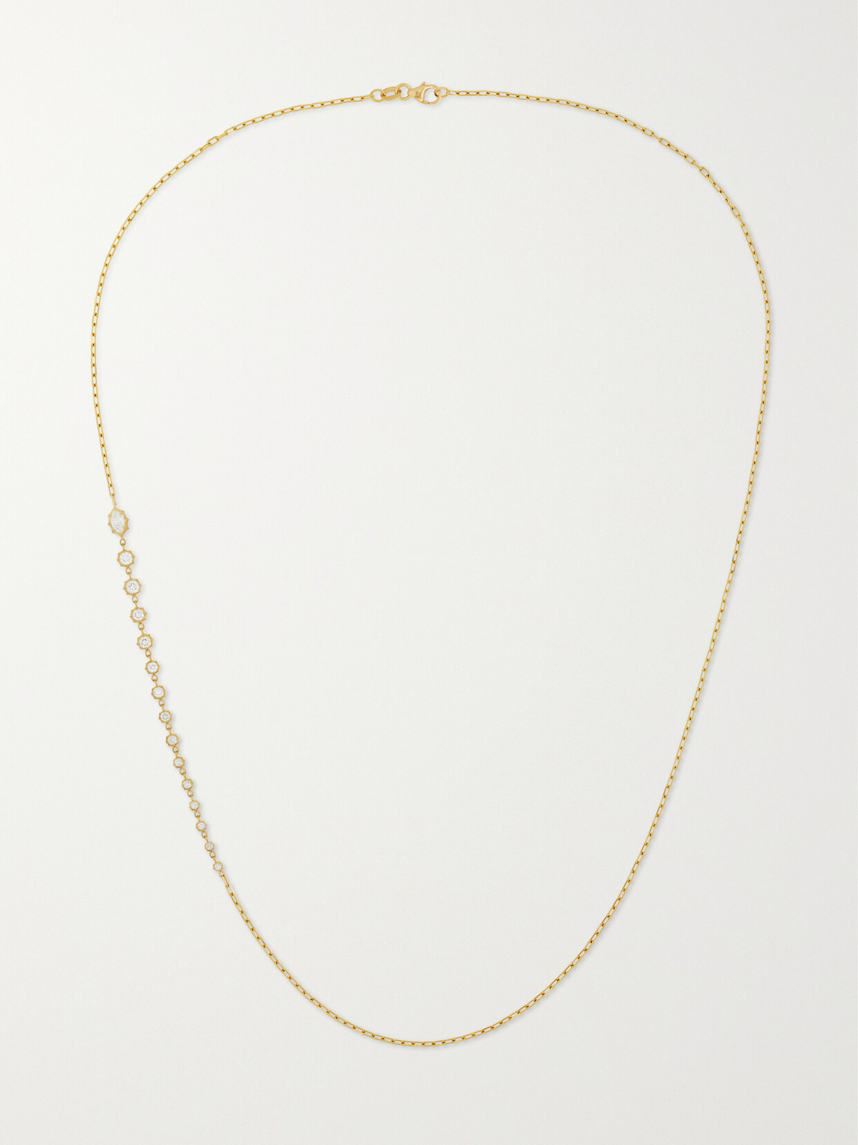 Jade Trau - Maverick Single Station 18-karat Gold Diamond Necklace - one size