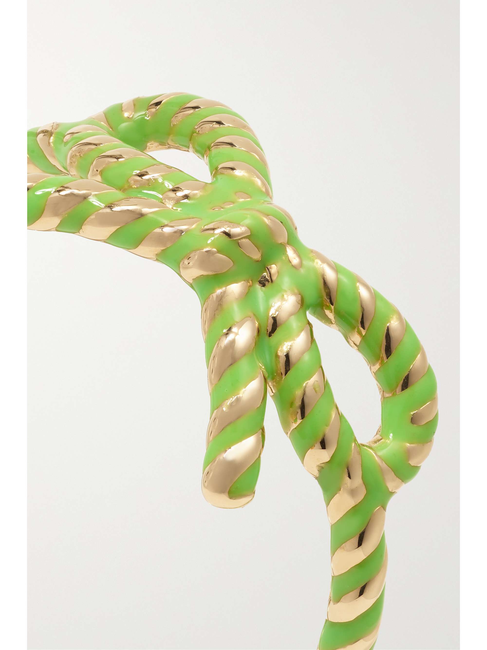 ALISON LOU Streamer 14-karat gold and enamel ring