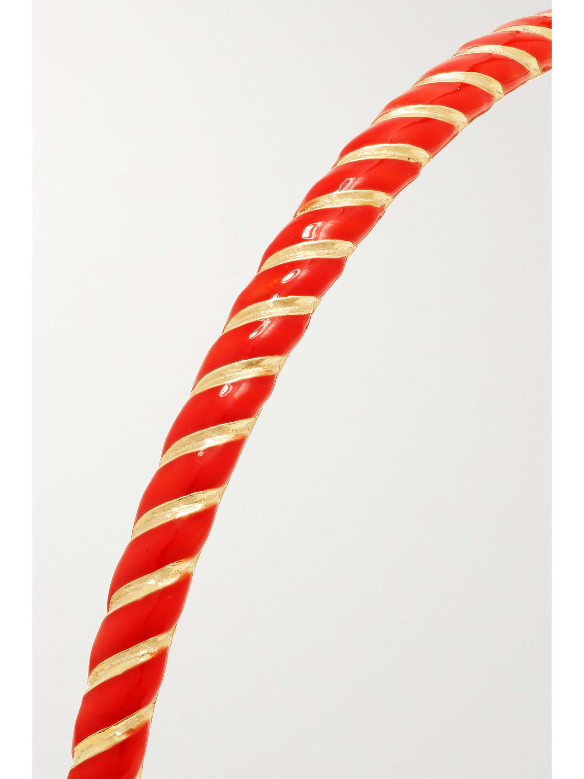 ALISON LOU Streamer 14-karat gold and enamel cuff