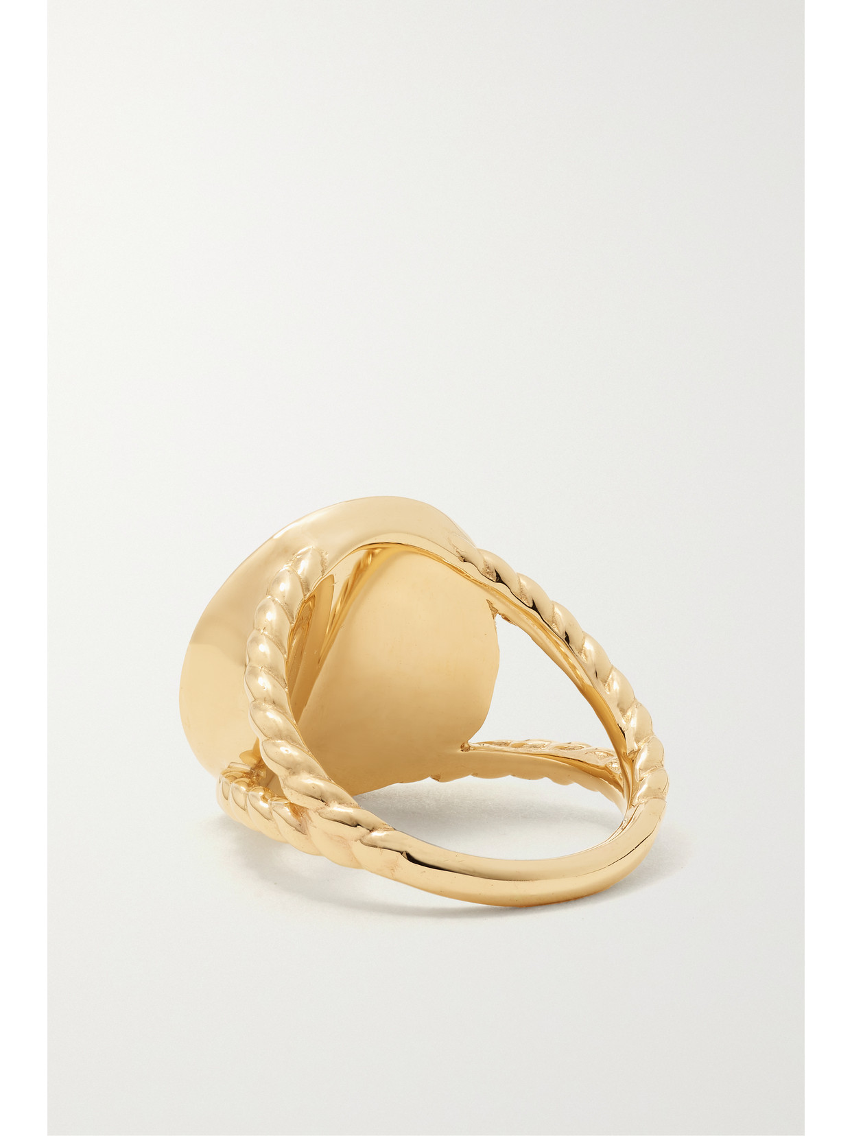 ALISON LOU AWAY YOU GO 14-KARAT GOLD, ENAMEL AND DIAMOND RING