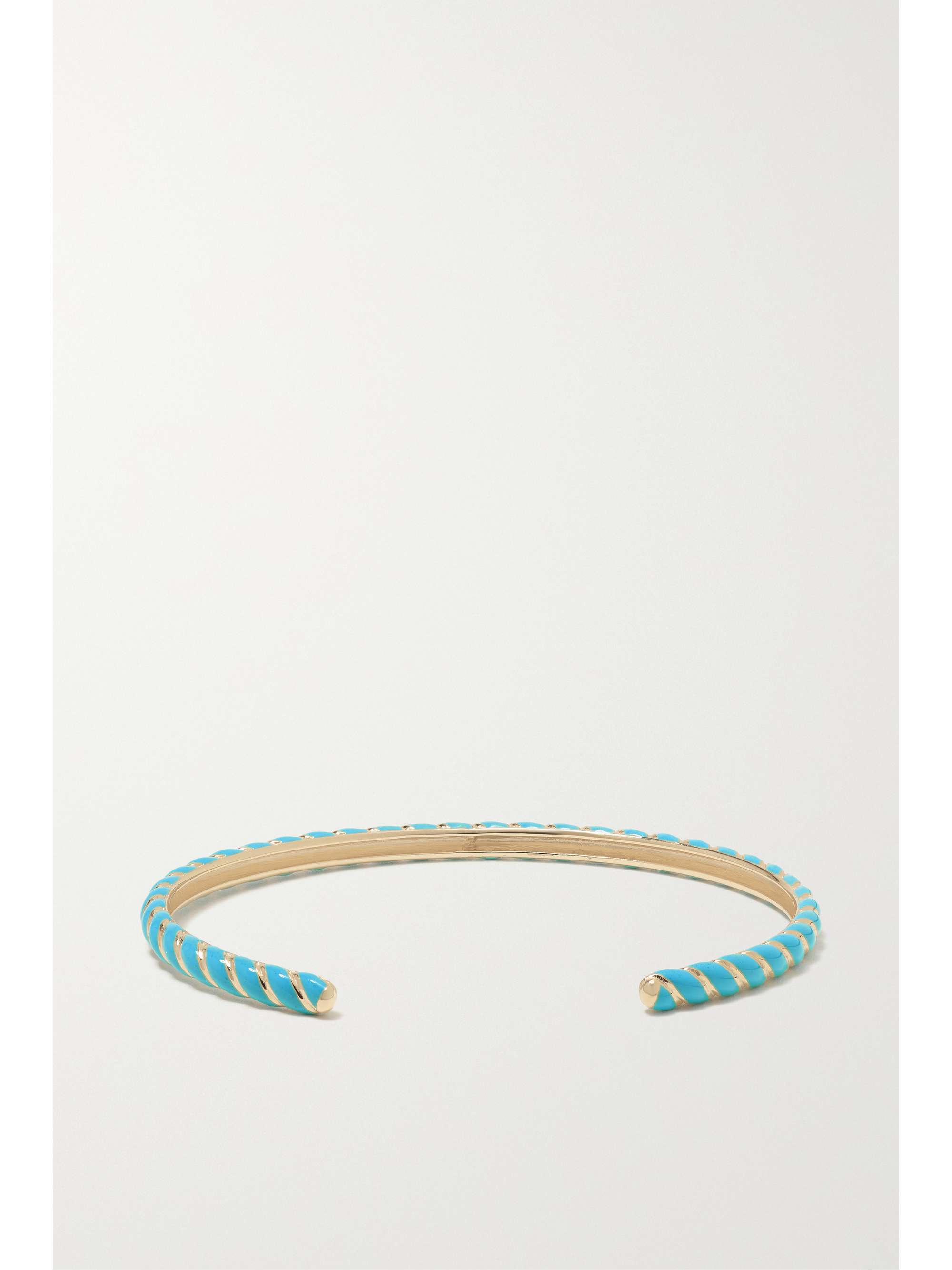 ALISON LOU Streamer 14-karat gold and enamel cuff
