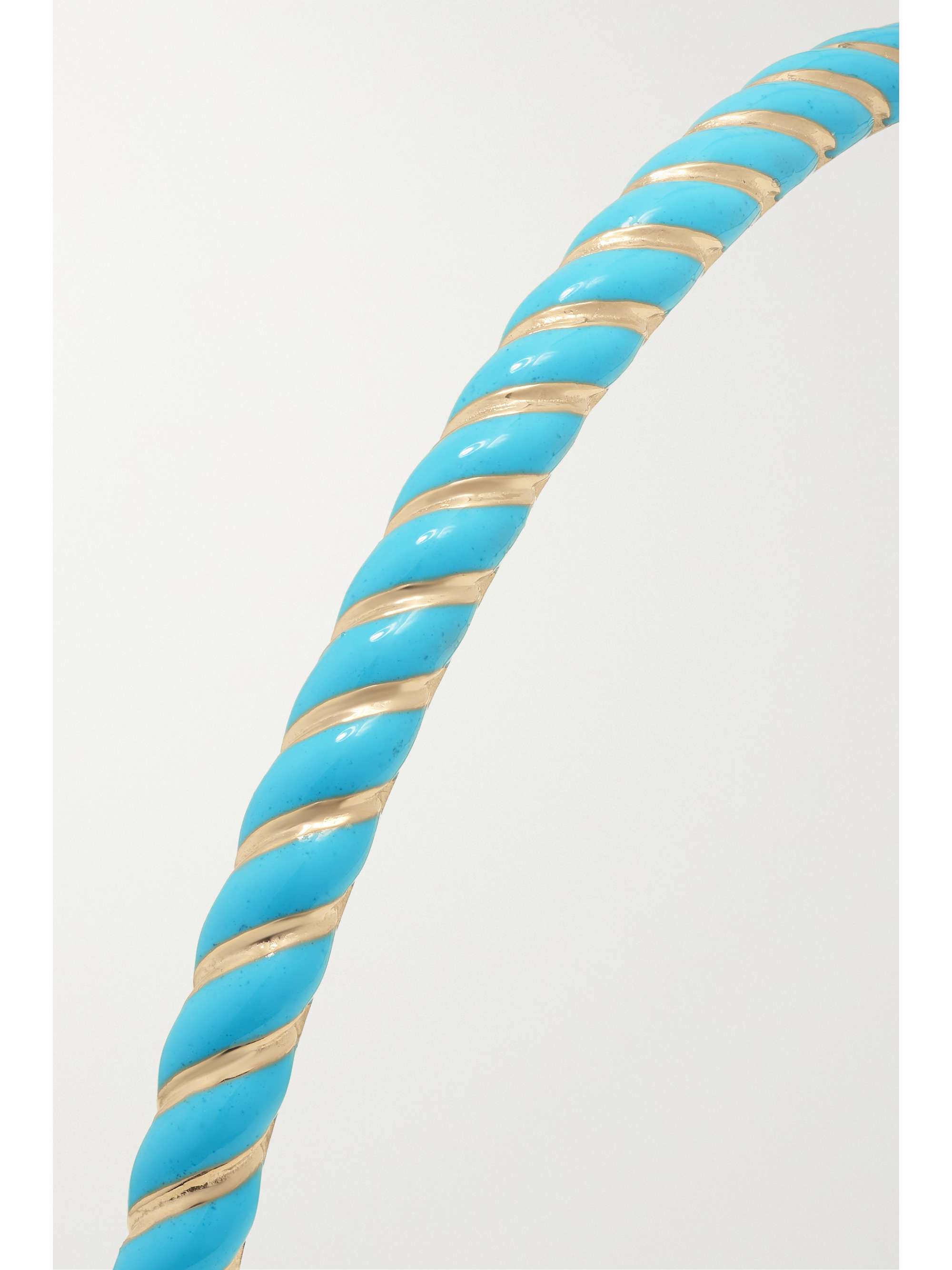 ALISON LOU Streamer 14-karat gold and enamel cuff