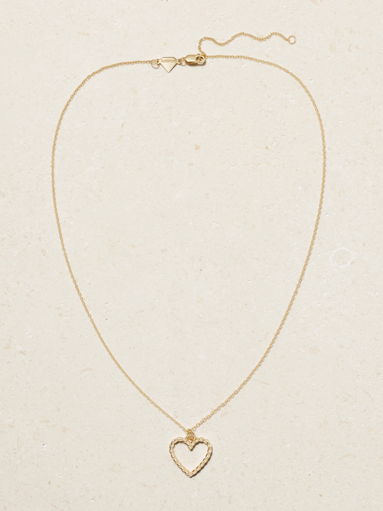 Alison Lou Heart Streamer 14-karat Gold Necklace In Gold