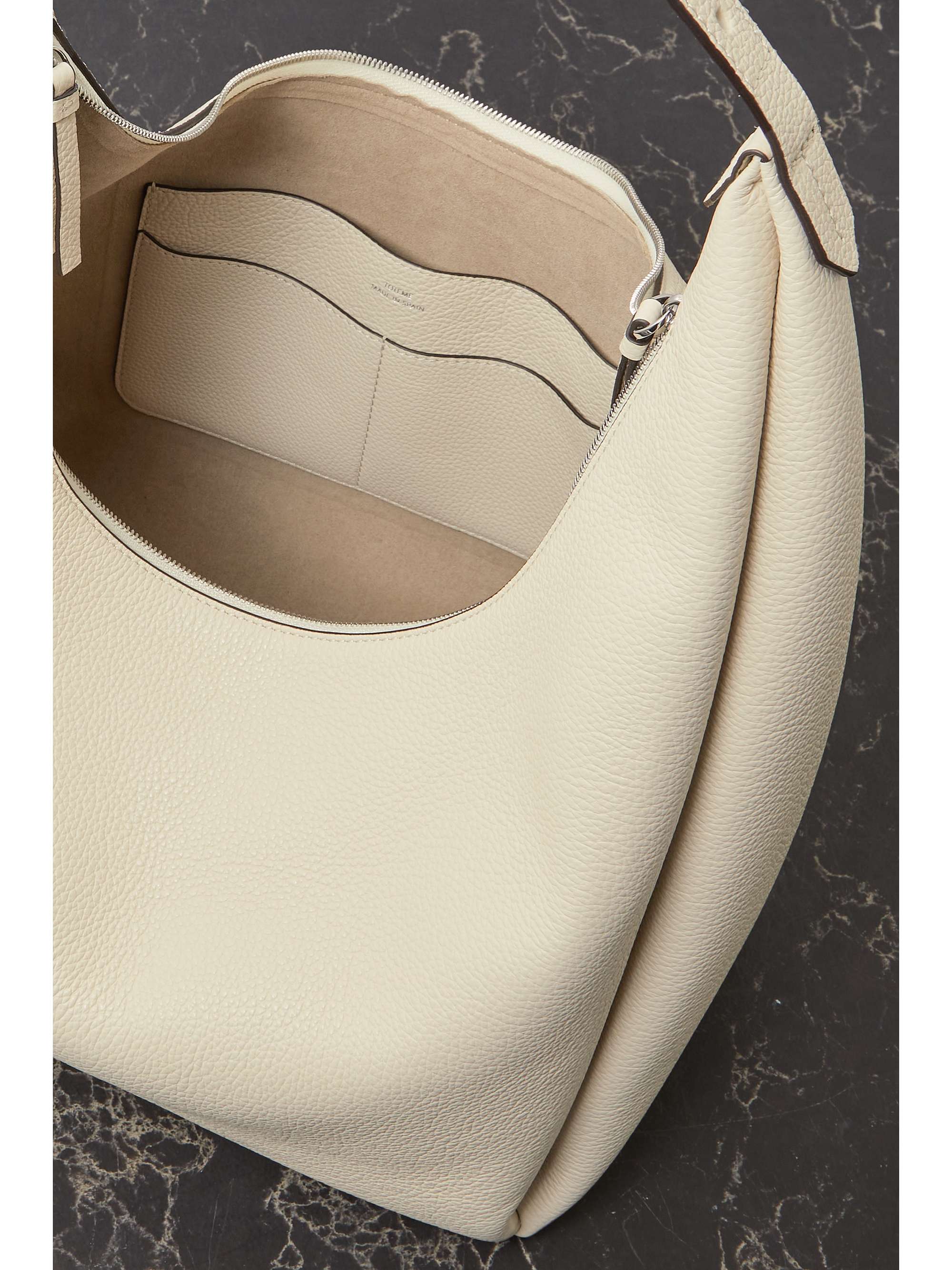 TOTEME Textured-leather tote