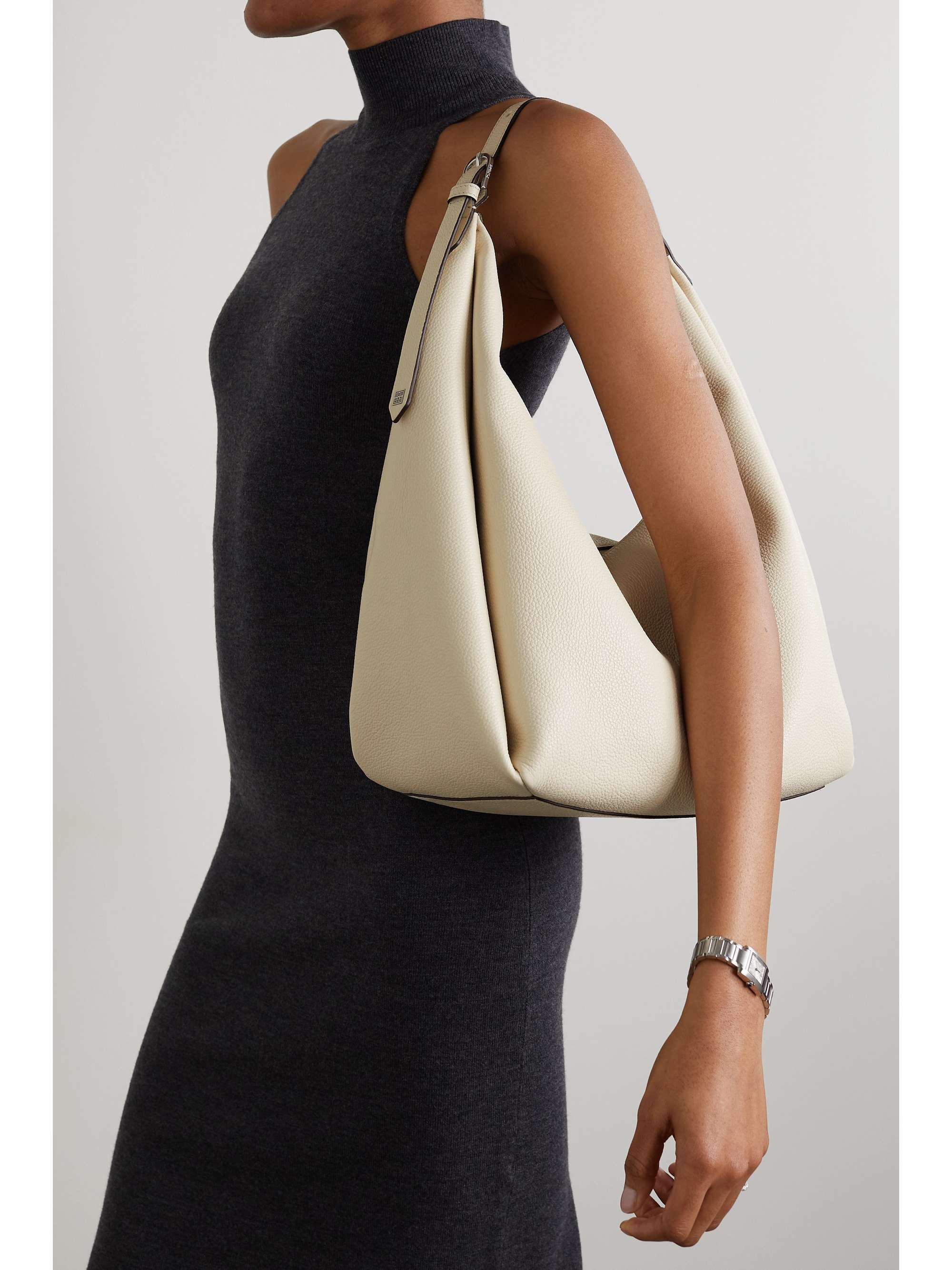 TOTEME Textured-leather tote