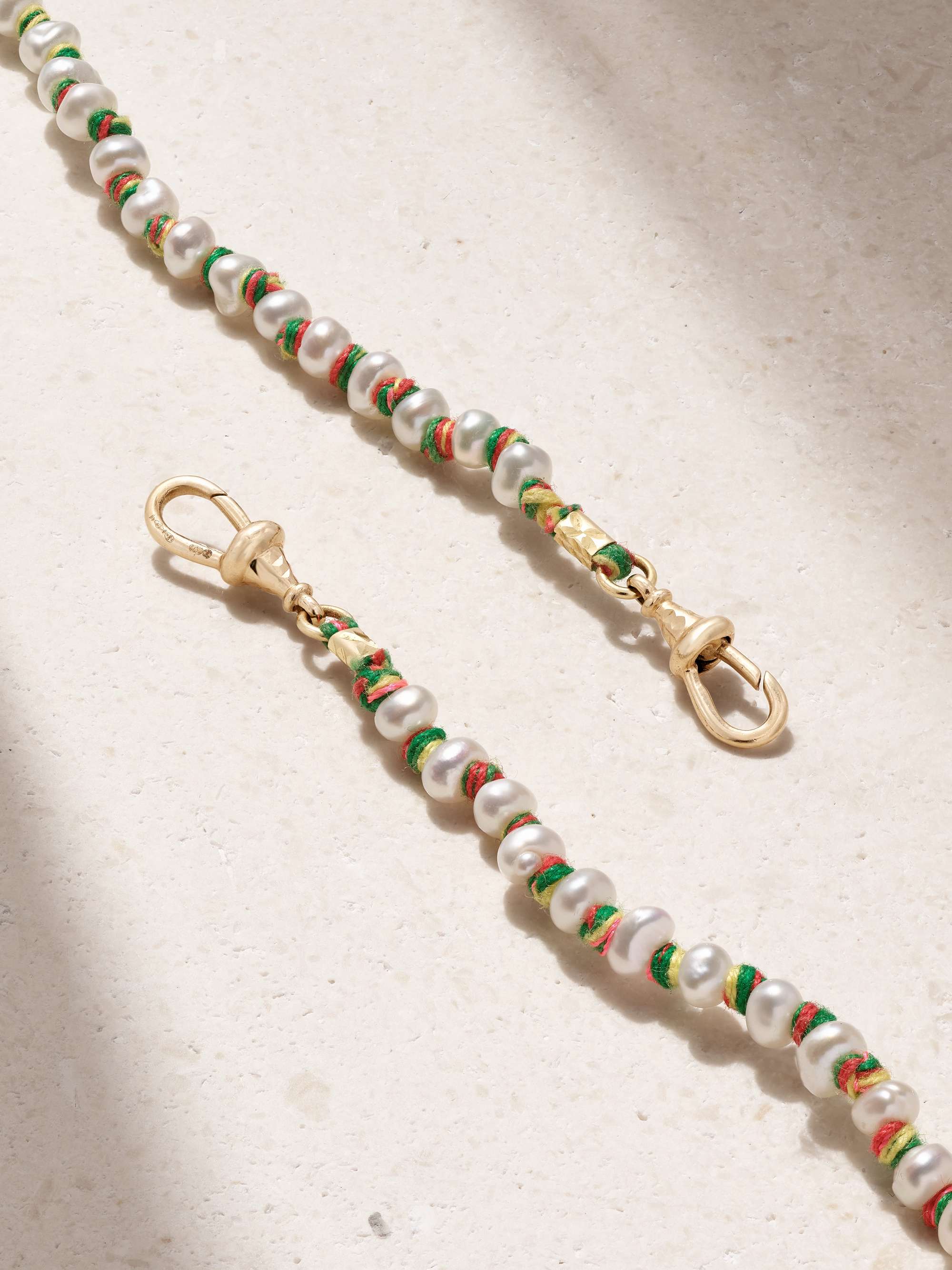 MARIE LICHTENBERG Kette aus 9 Karat Gold mit Perlen