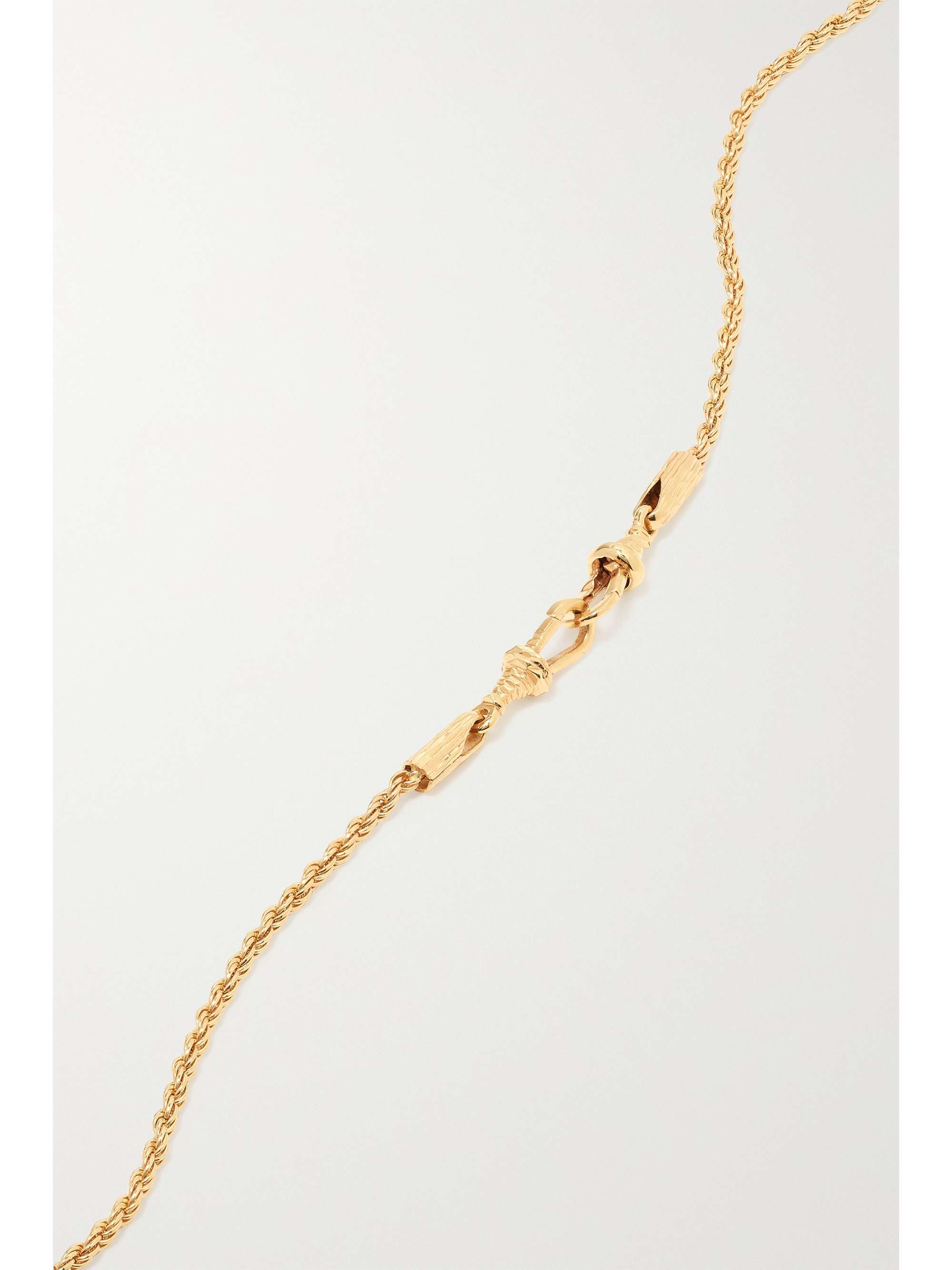 MARIE LICHTENBERG Collier en or rose 18 carats (750/1000) et diamant Evil Eye