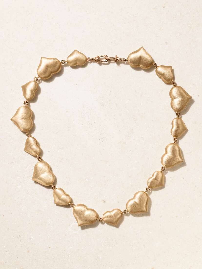 Marie Lichtenberg Heart Coco 14-karat Gold Necklace