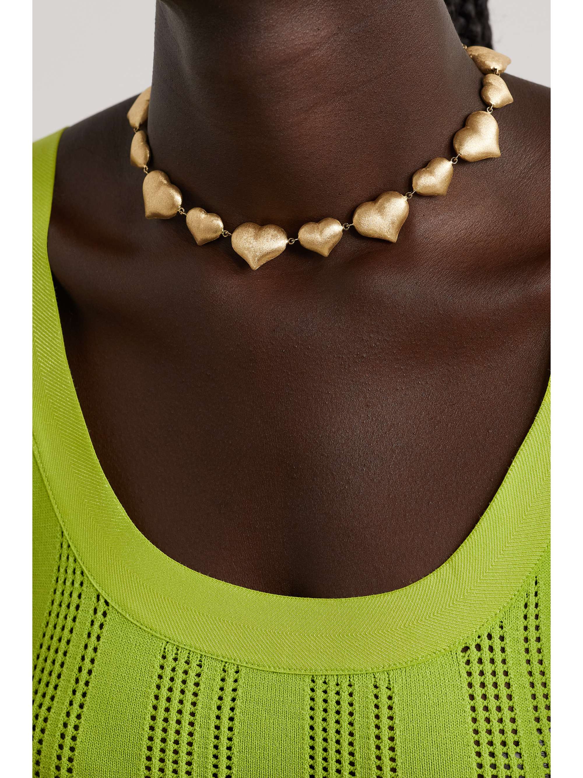 MARIE LICHTENBERG Heart Coco Kette aus 14 Karat Gold