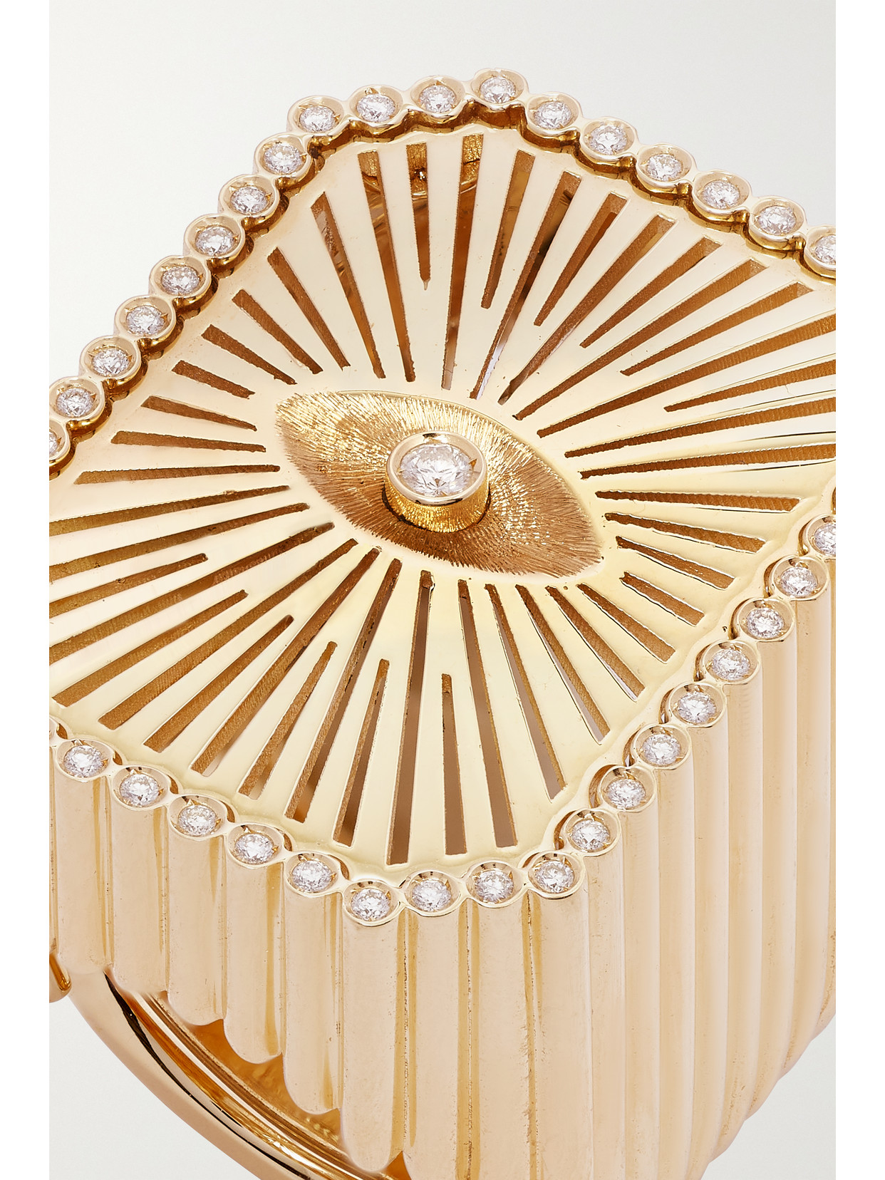 MARIE LICHTENBERG EYE SCAP 18-KARAT GOLD DIAMOND RING