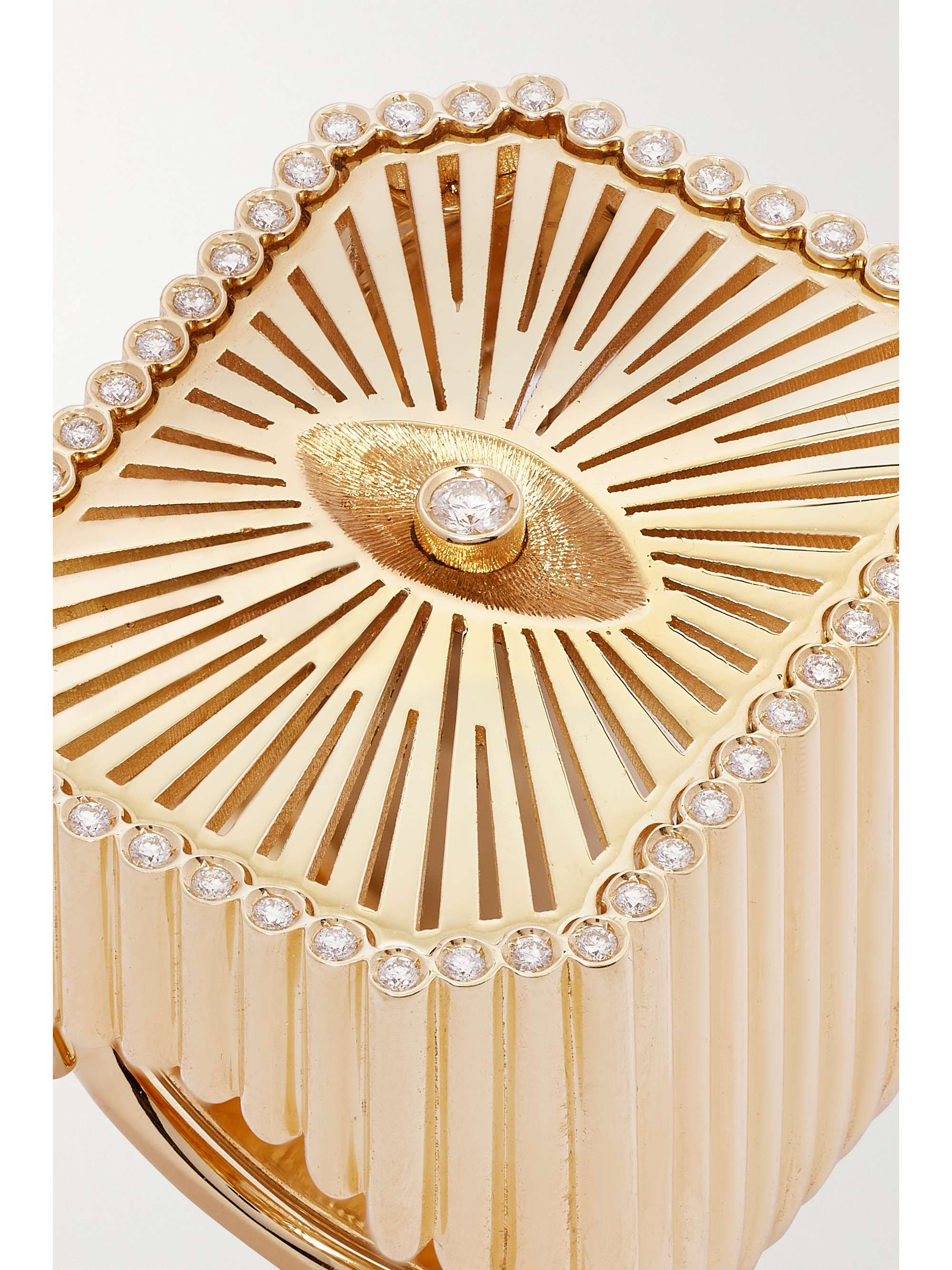 MARIE LICHTENBERG Eye Scap 18-karat gold diamond ring