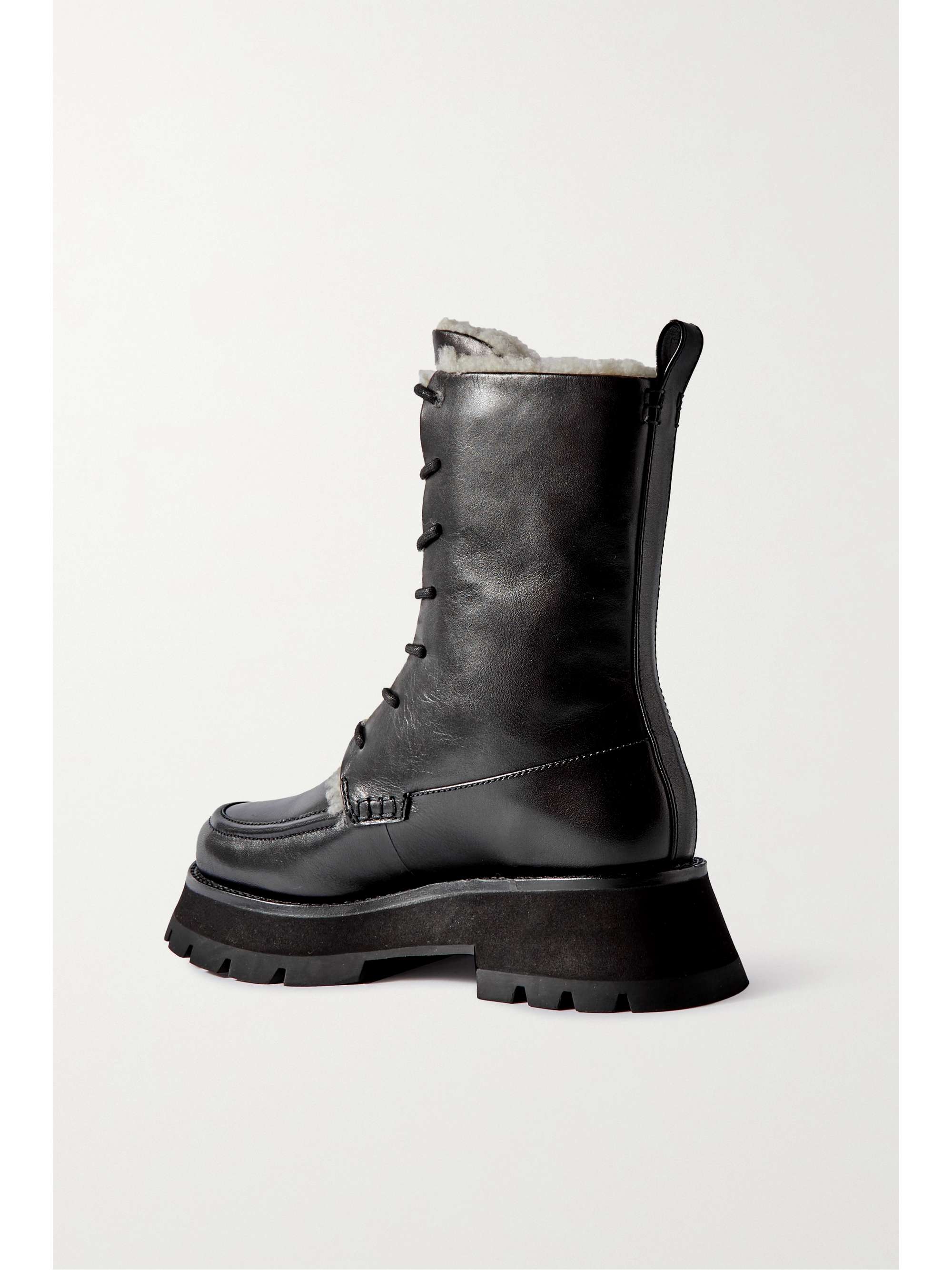 3.1 PHILLIP LIM Kate shearling-lined leather combat boots