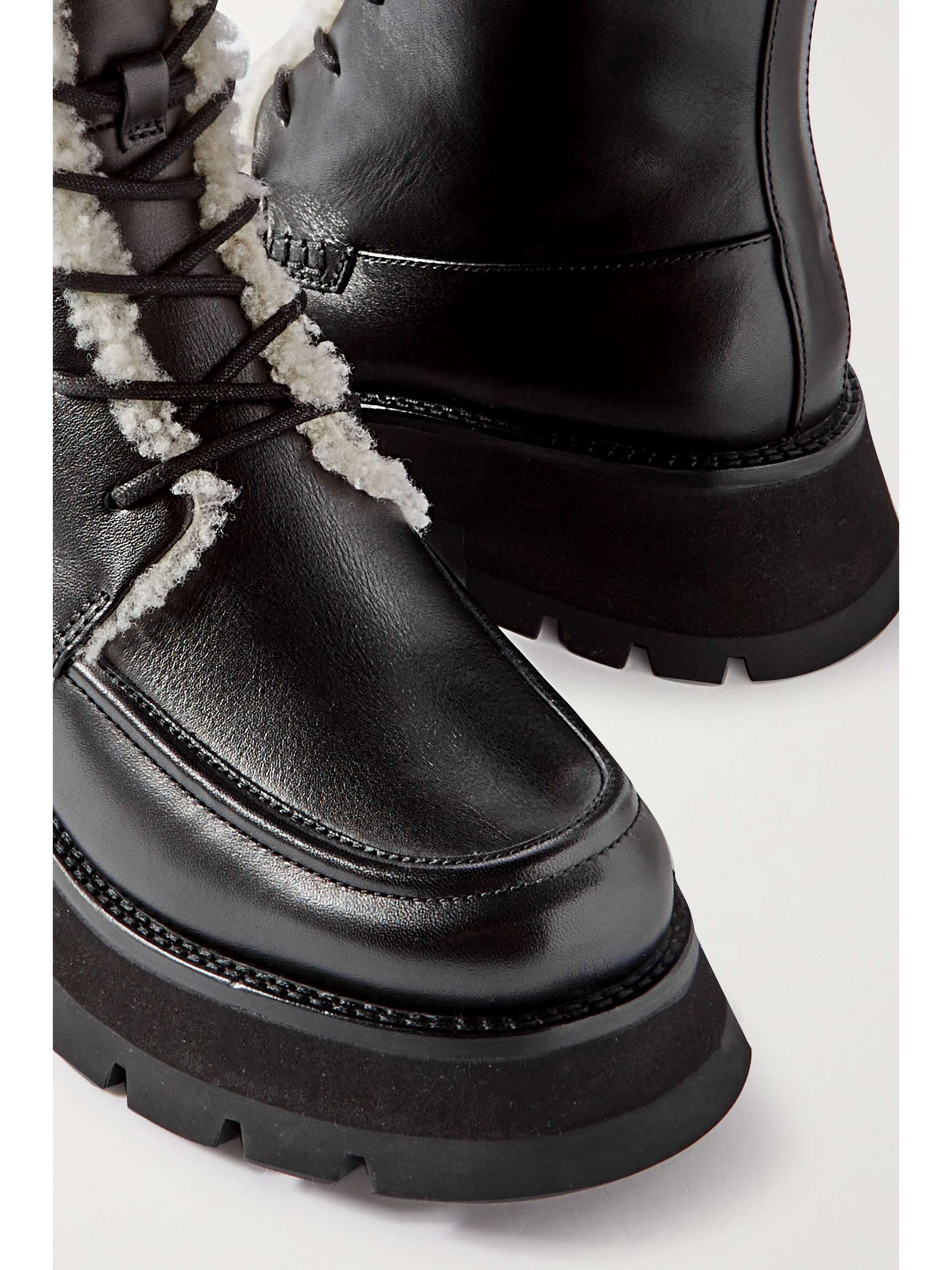 3.1 PHILLIP LIM Kate shearling-lined leather combat boots