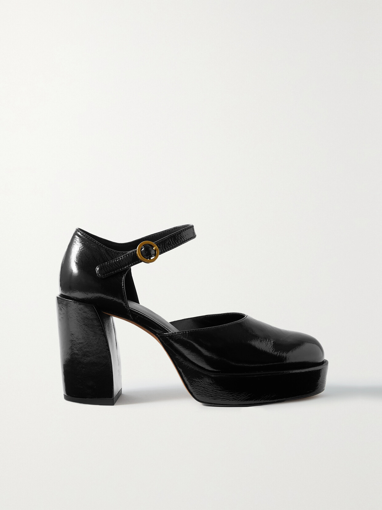 3.1 Phillip Lim - Naomi Patent-leather Platform Mary Jane Pumps - Black 22 Awaiting product image