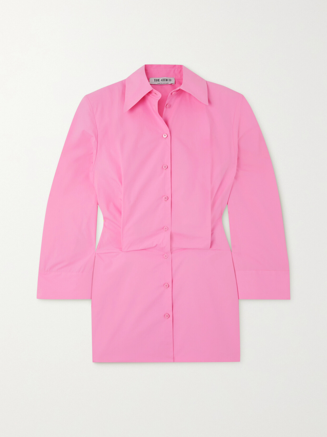 The Attico Margot Cotton-poplin Mini Shirt Dress