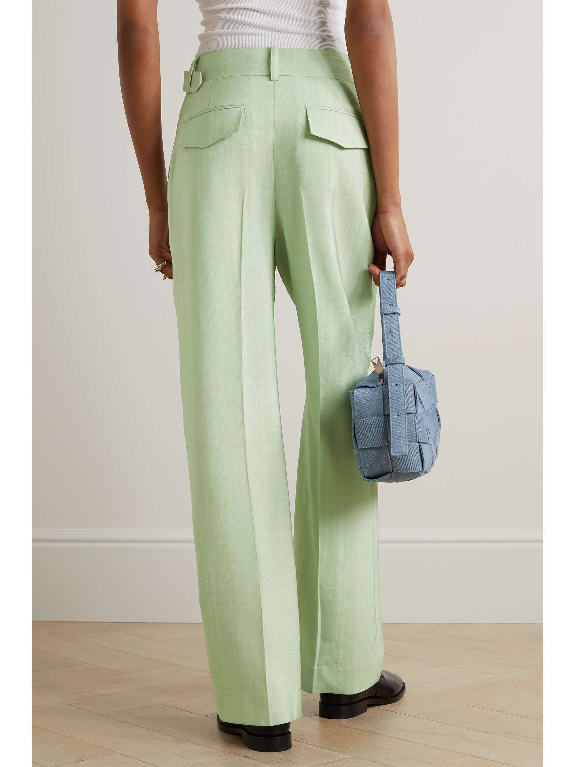 LVIR Belted woven straight-leg pants