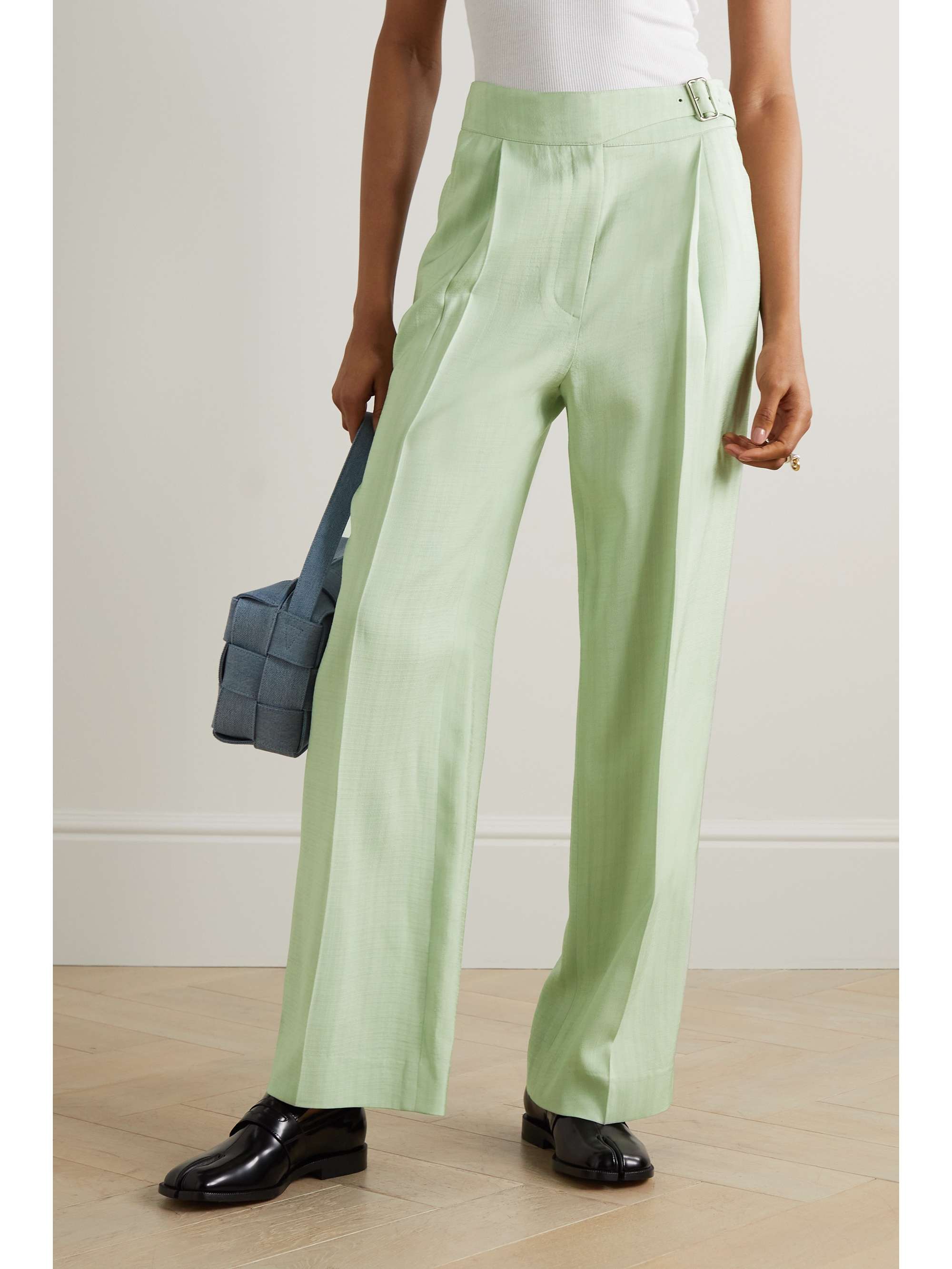 LVIR Belted woven straight-leg pants
