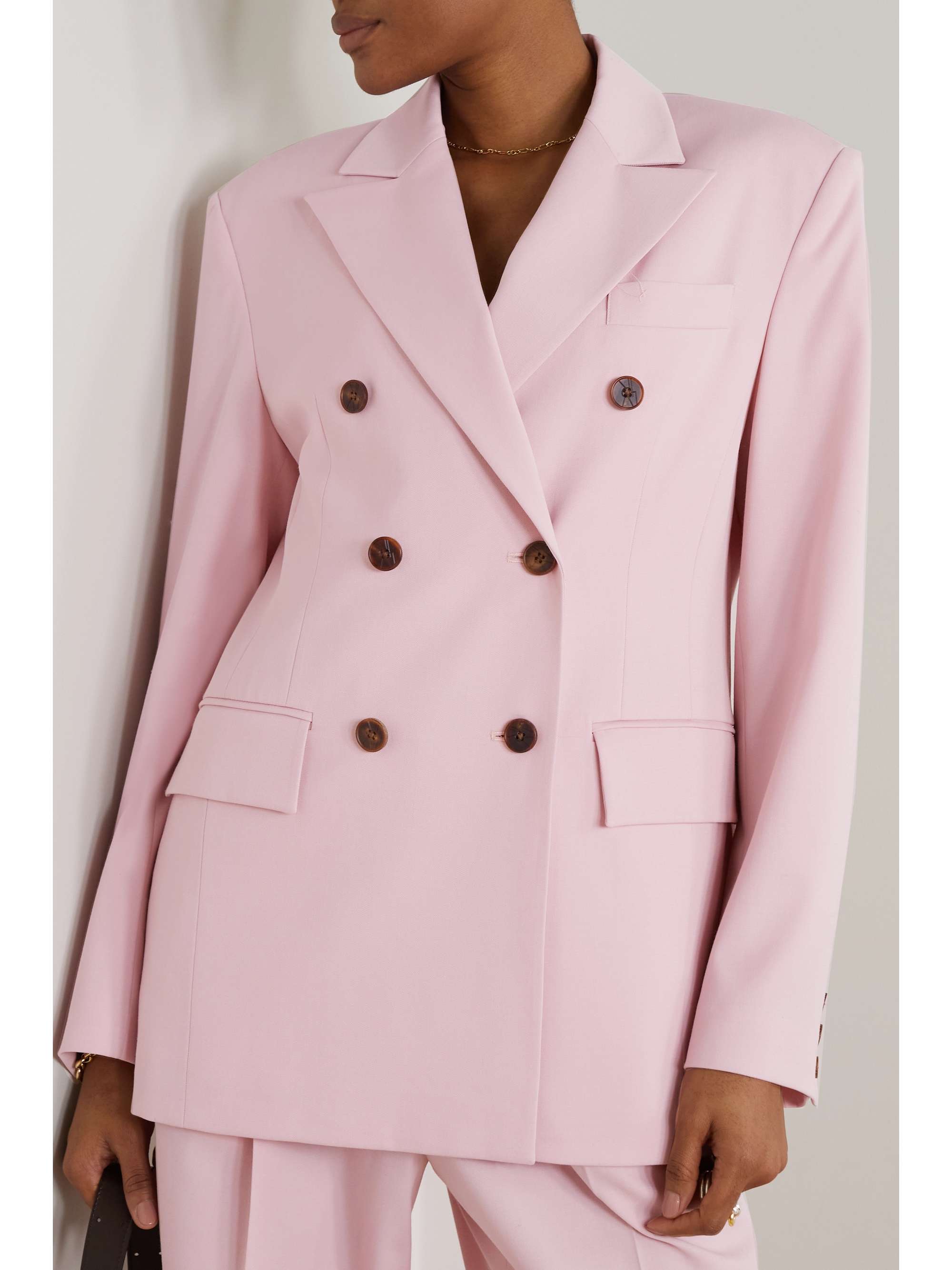 LVIR Oversized double-breasted twill blazer